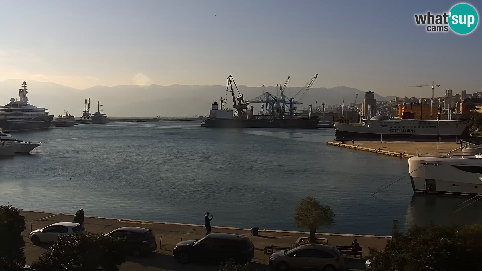 La Riva e la Marina a Rijeka (Fiume) – Live Webcam Croazia