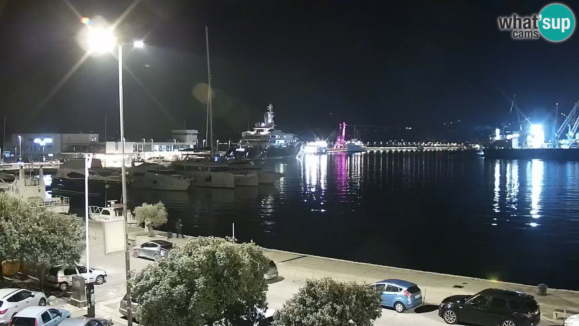 La Riva et Marina à Rijeka – Live Webcam Croatie