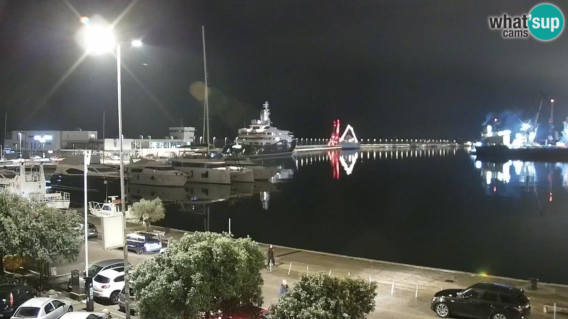 The Riva and Marina in Rijeka  – Live Webcam Croatia