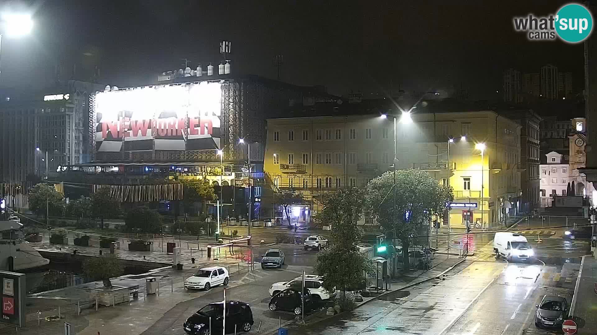 La Riva y Marina en Rijeka – Webcam en vivo Croacia