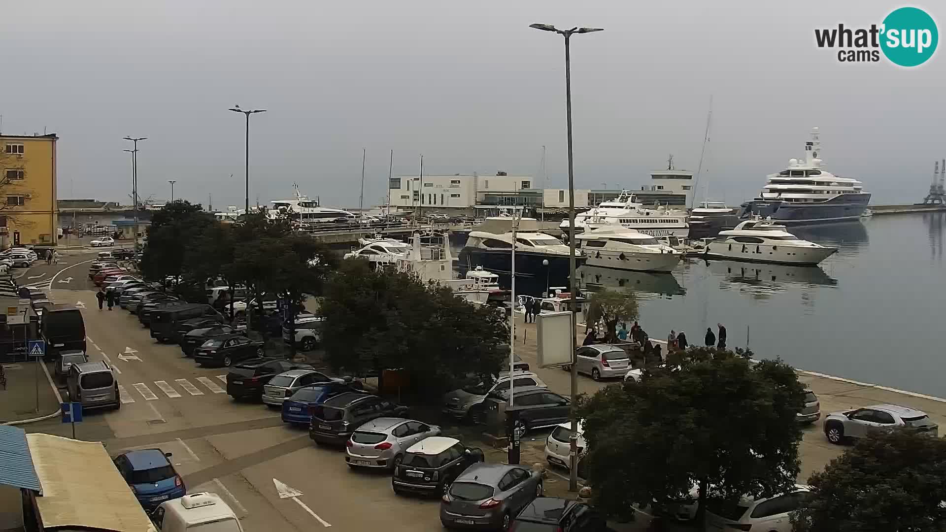 The Riva and Marina in Rijeka  – Live Webcam Croatia