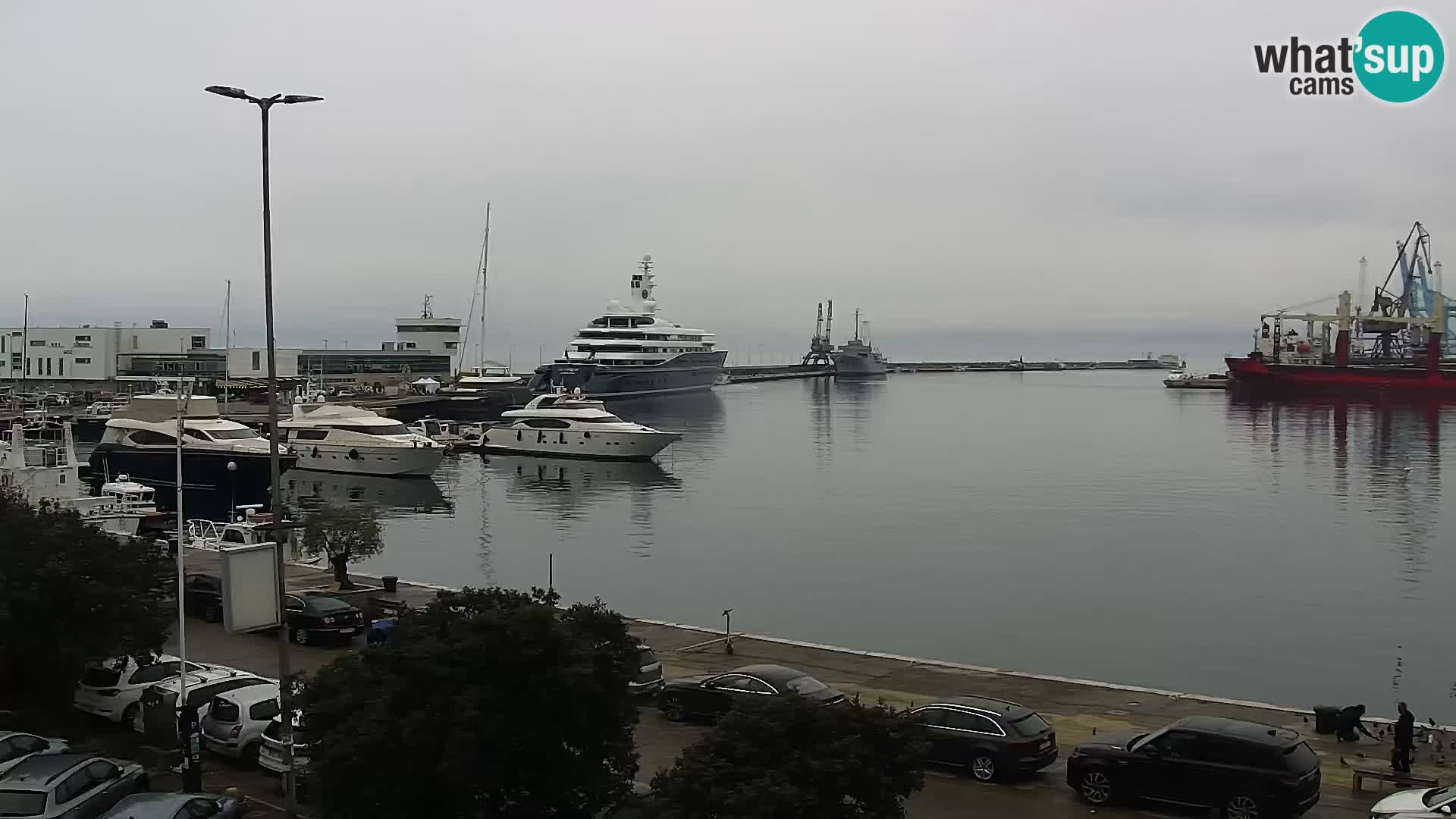 The Riva and Marina in Rijeka  – Live Webcam Croatia