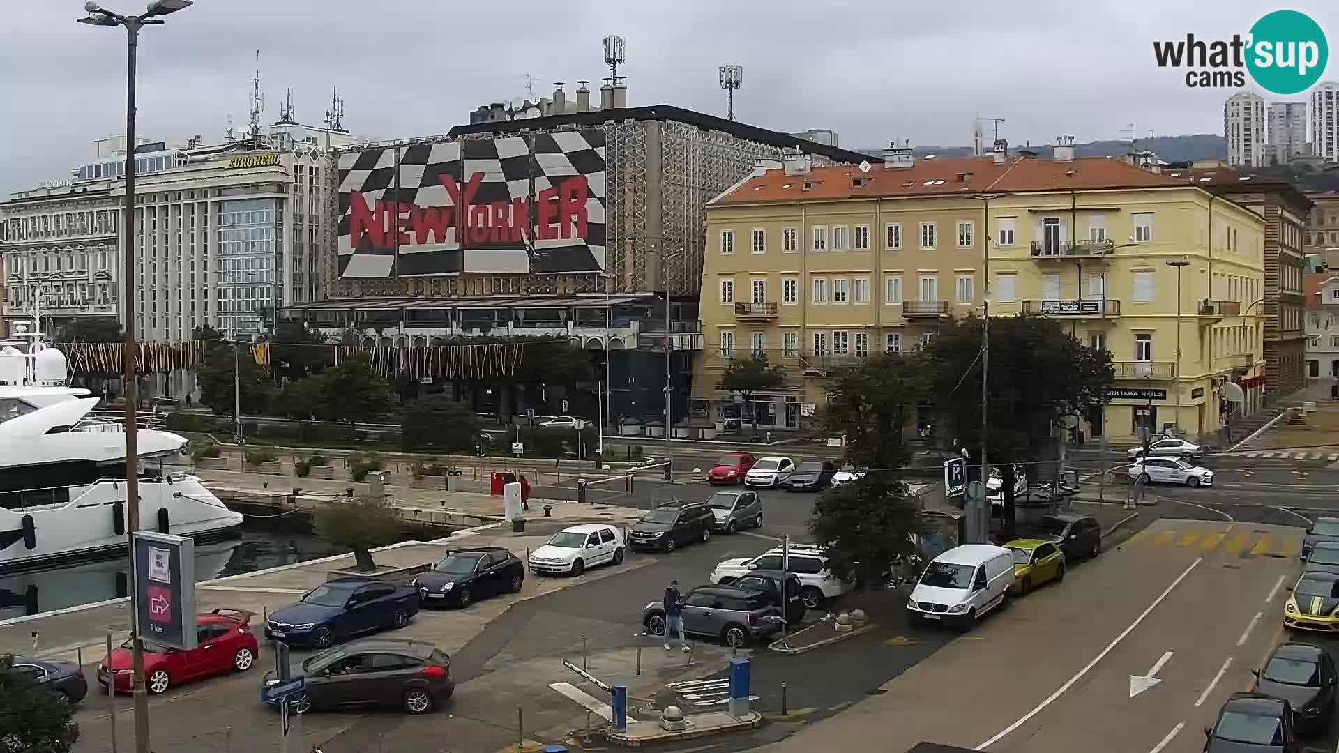 The Riva and Marina in Rijeka  – Live Webcam Croatia