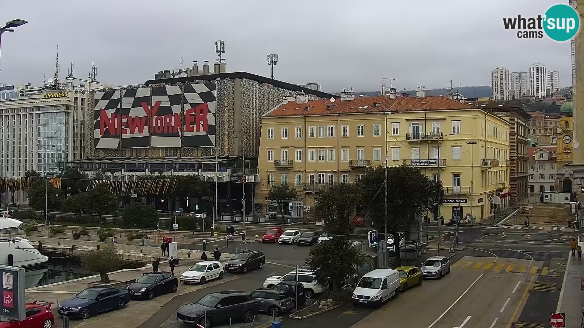 La Riva e la Marina a Rijeka (Fiume) – Live Webcam Croazia