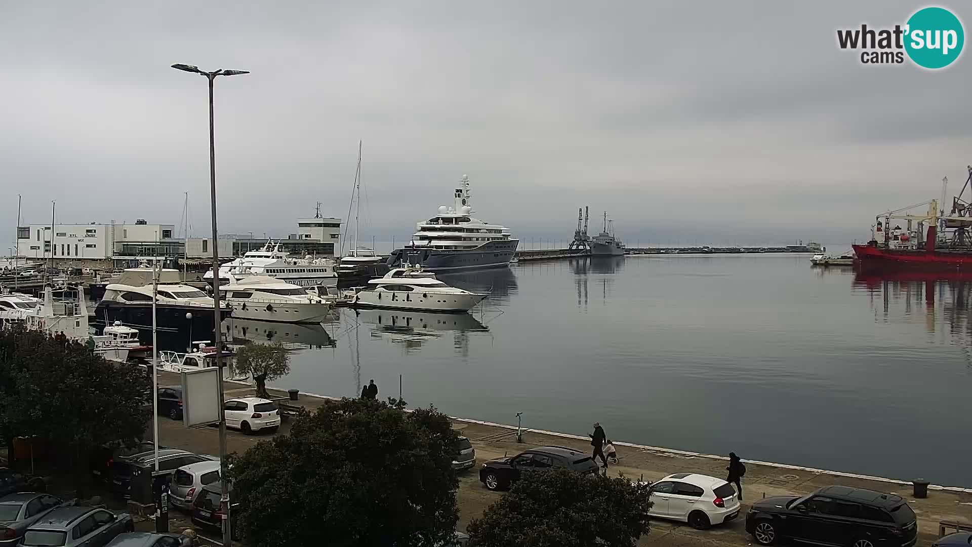 The Riva and Marina in Rijeka  – Live Webcam Croatia