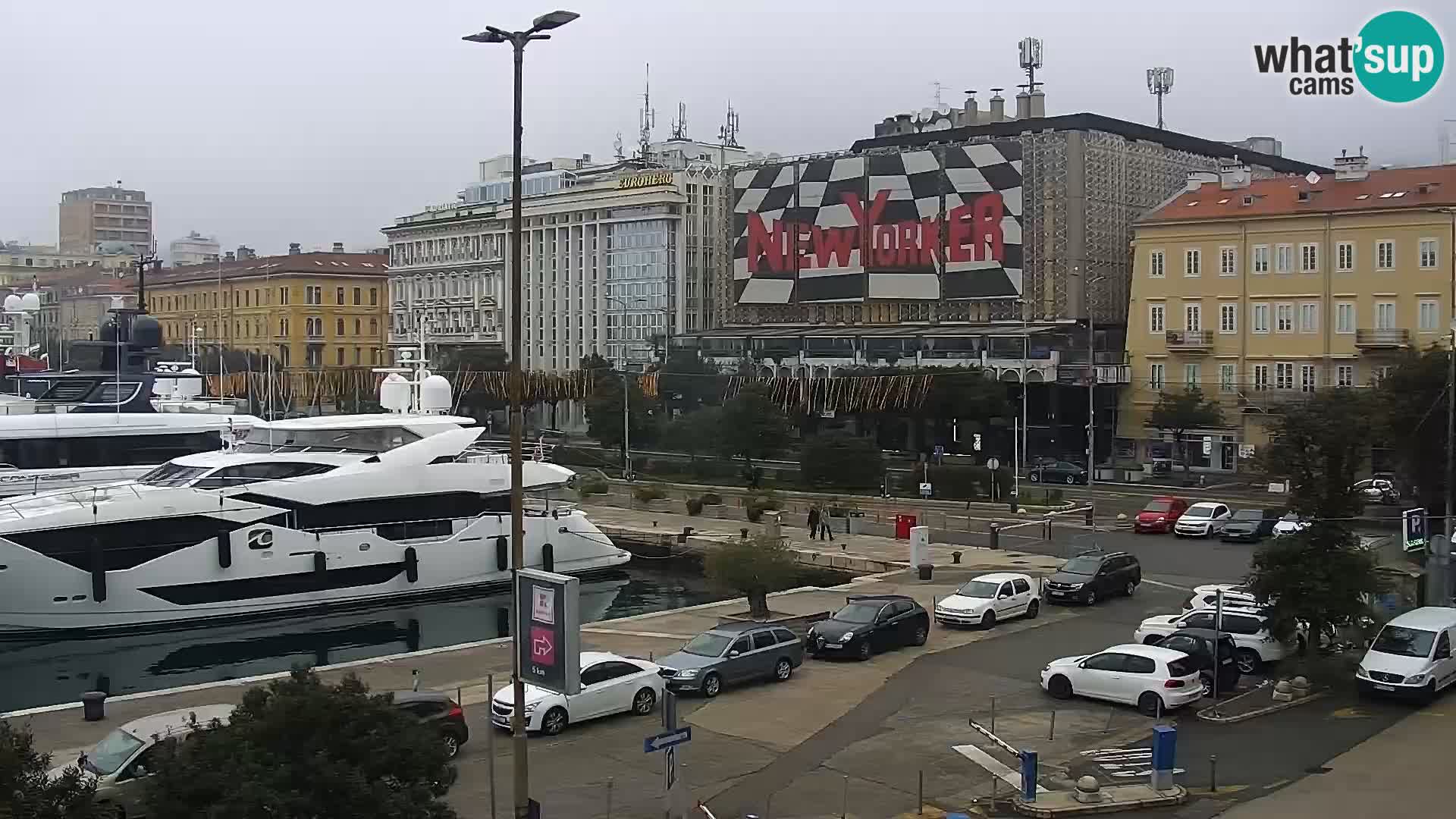 La Riva et Marina à Rijeka – Live Webcam Croatie