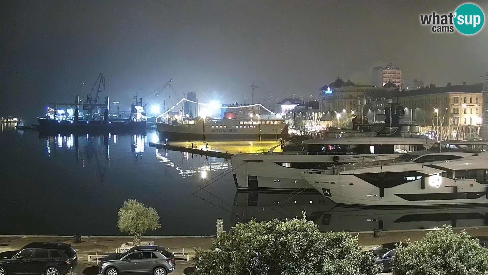 La Riva e la Marina a Rijeka (Fiume) – Live Webcam Croazia