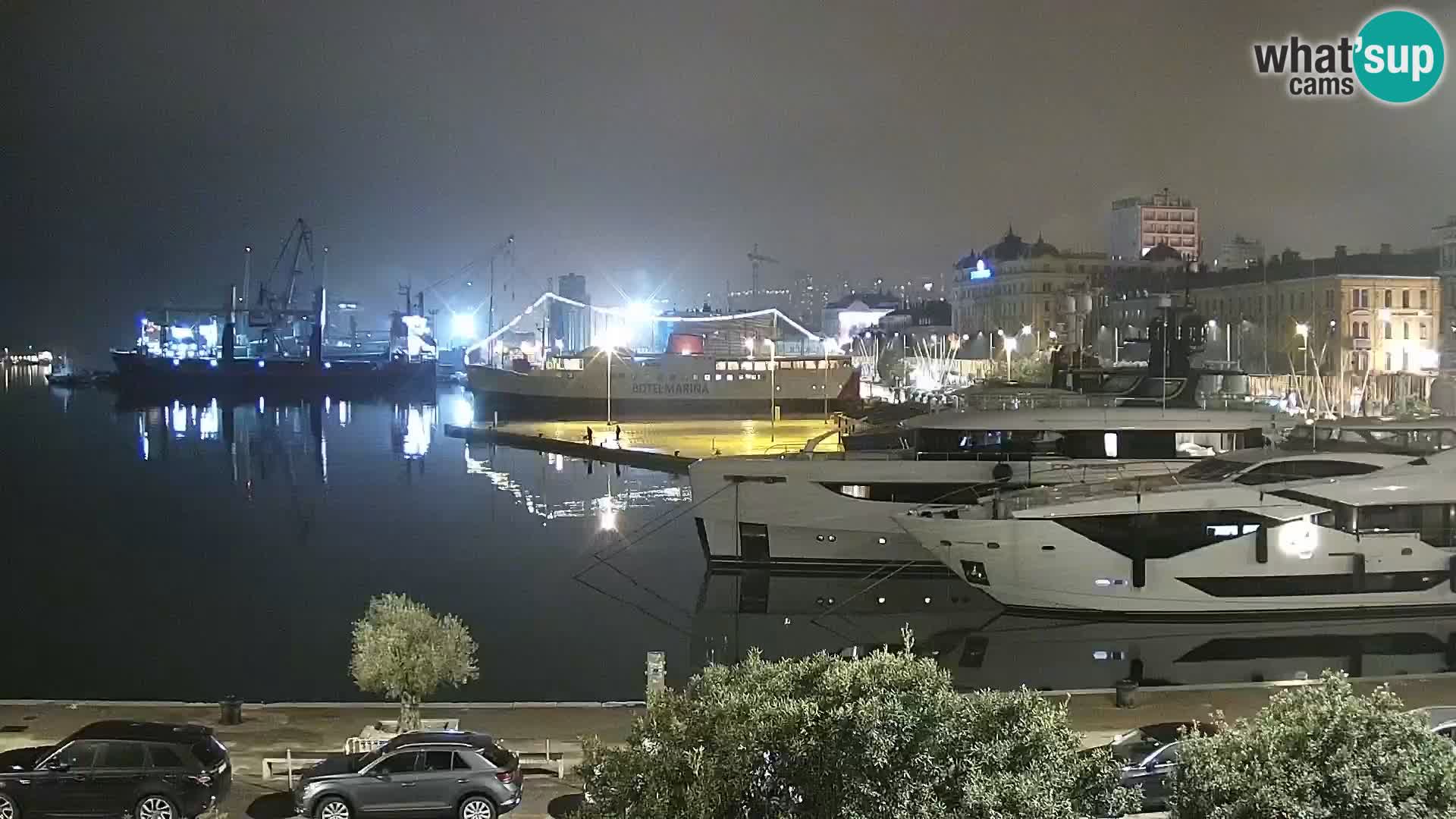 Die Riva und Marina in Rijeka – Live Webcam Kroatien