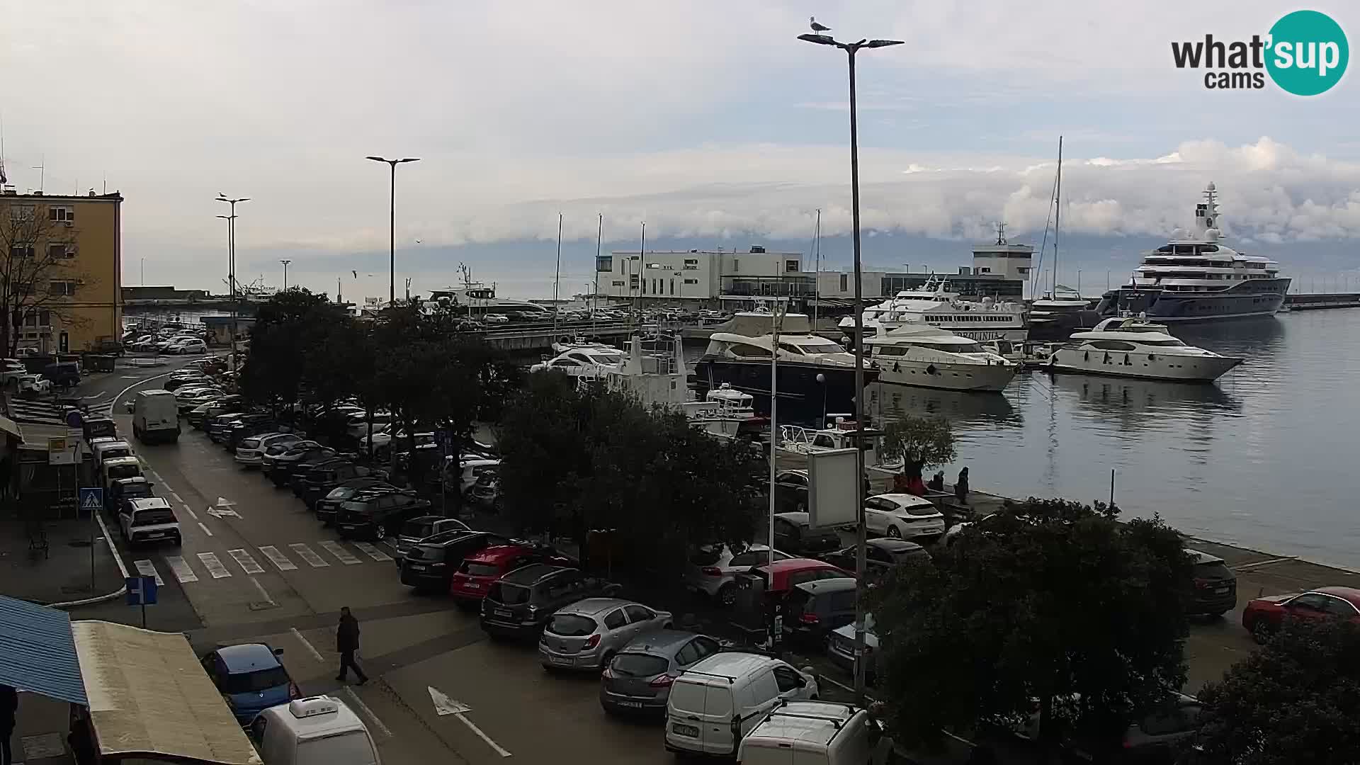 La Riva y Marina en Rijeka – Webcam en vivo Croacia