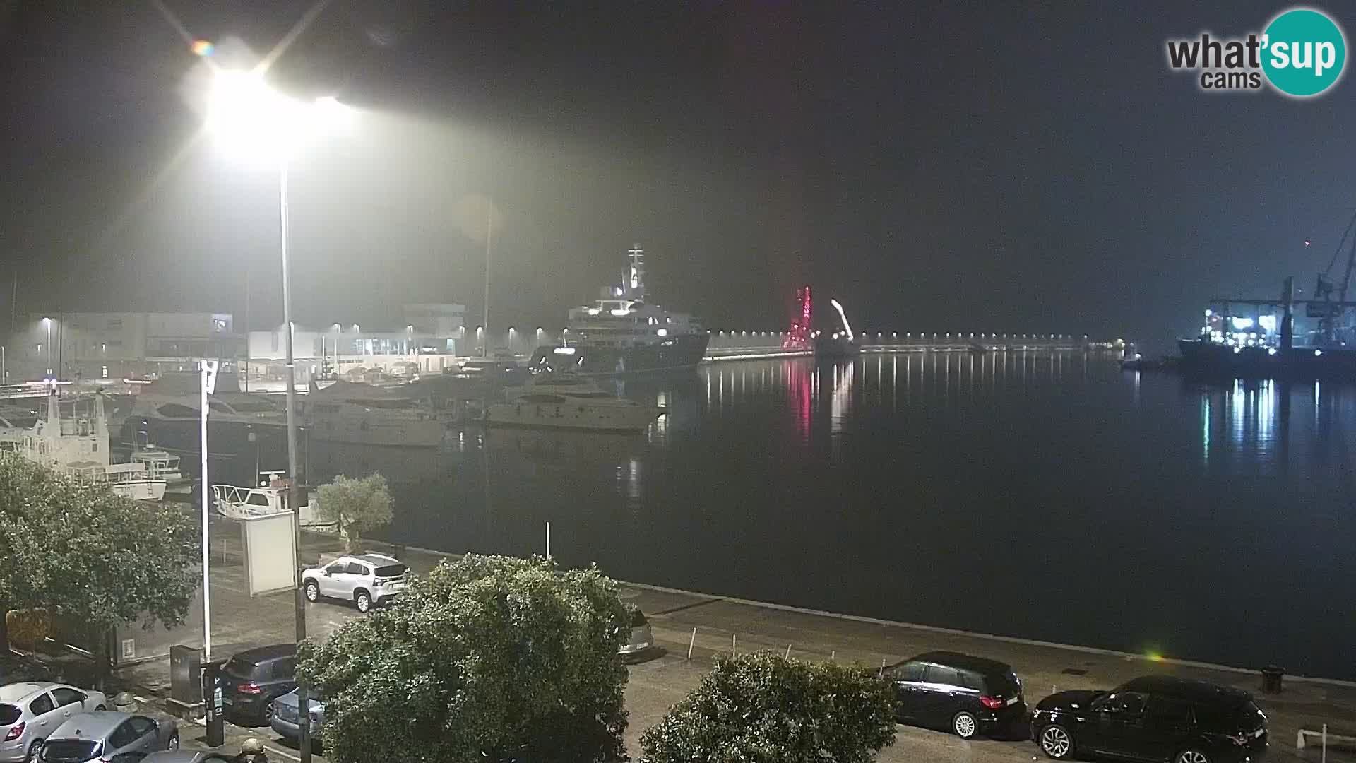 The Riva and Marina in Rijeka  – Live Webcam Croatia