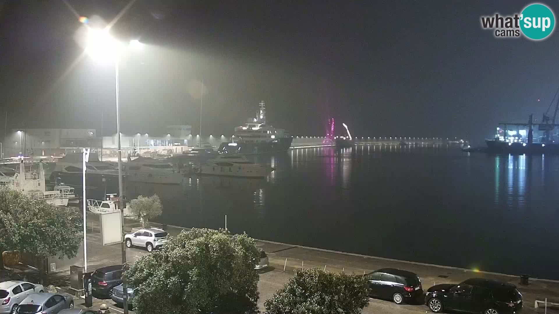 The Riva and Marina in Rijeka  – Live Webcam Croatia