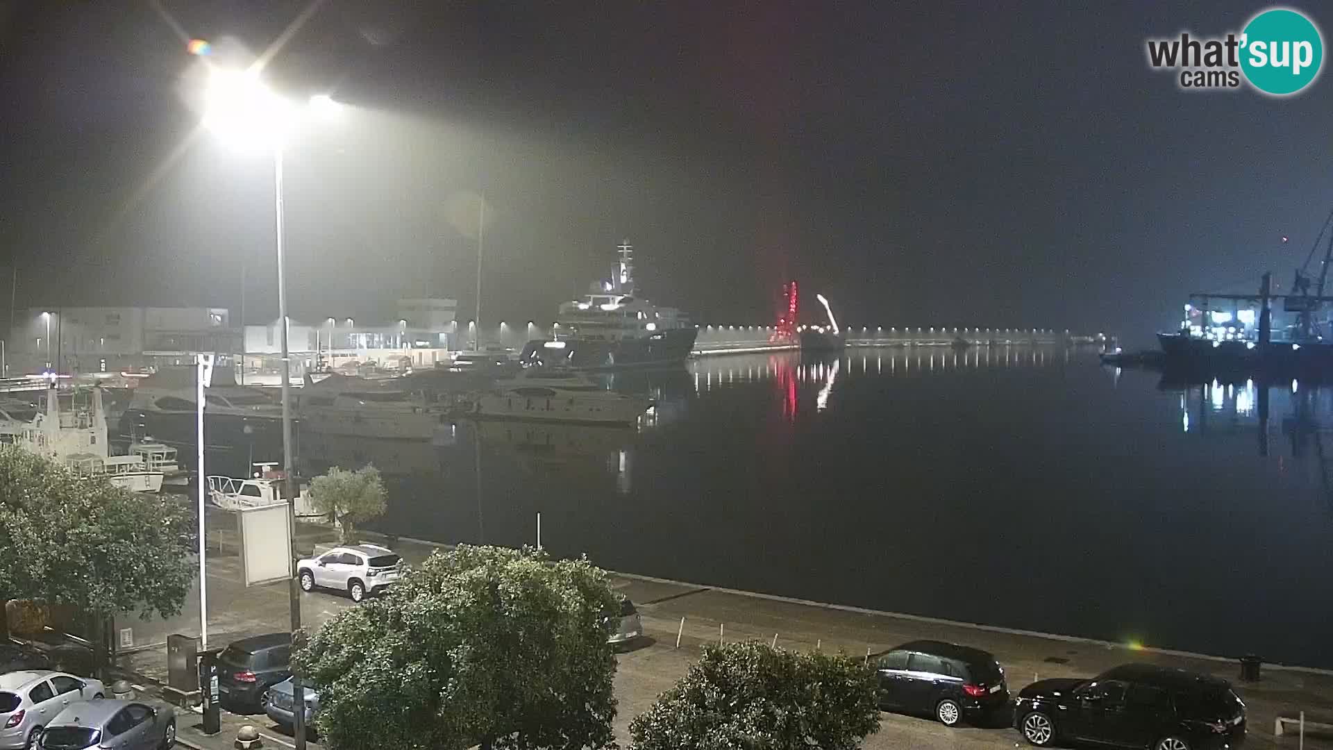 The Riva and Marina in Rijeka  – Live Webcam Croatia