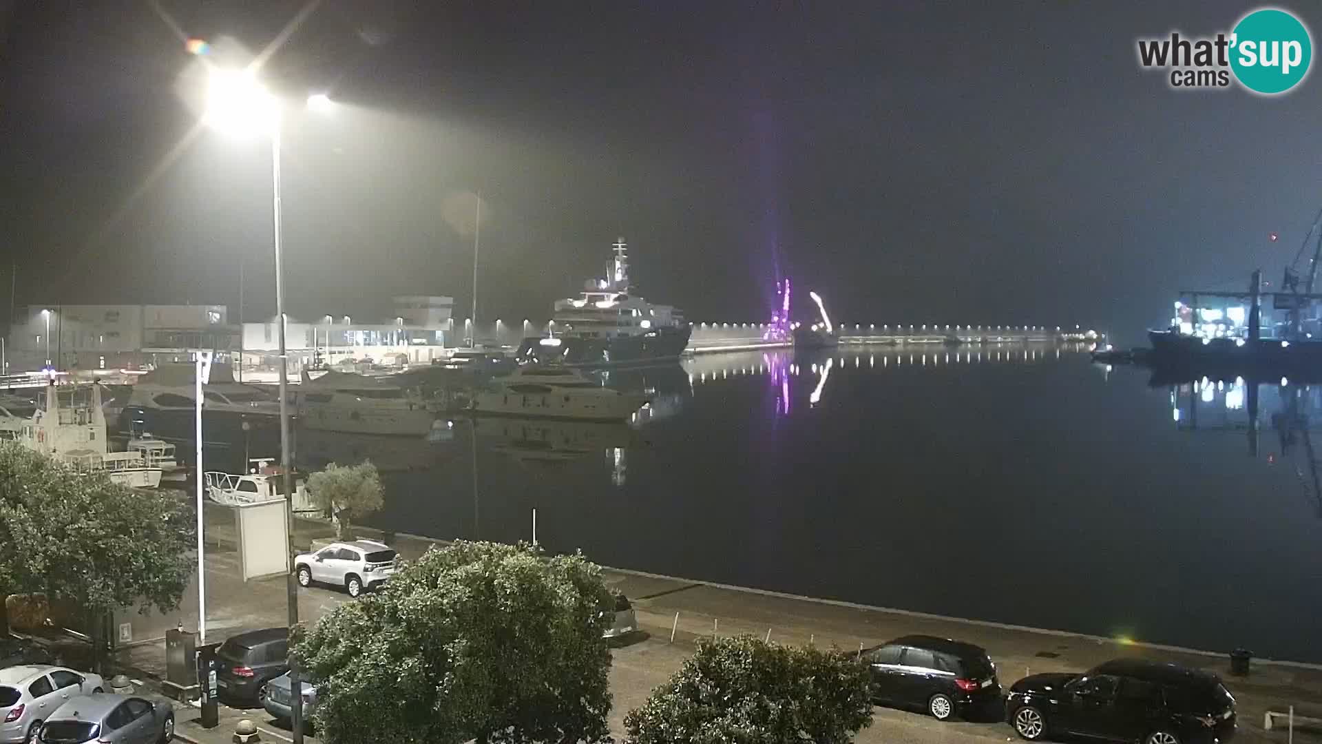 The Riva and Marina in Rijeka  – Live Webcam Croatia