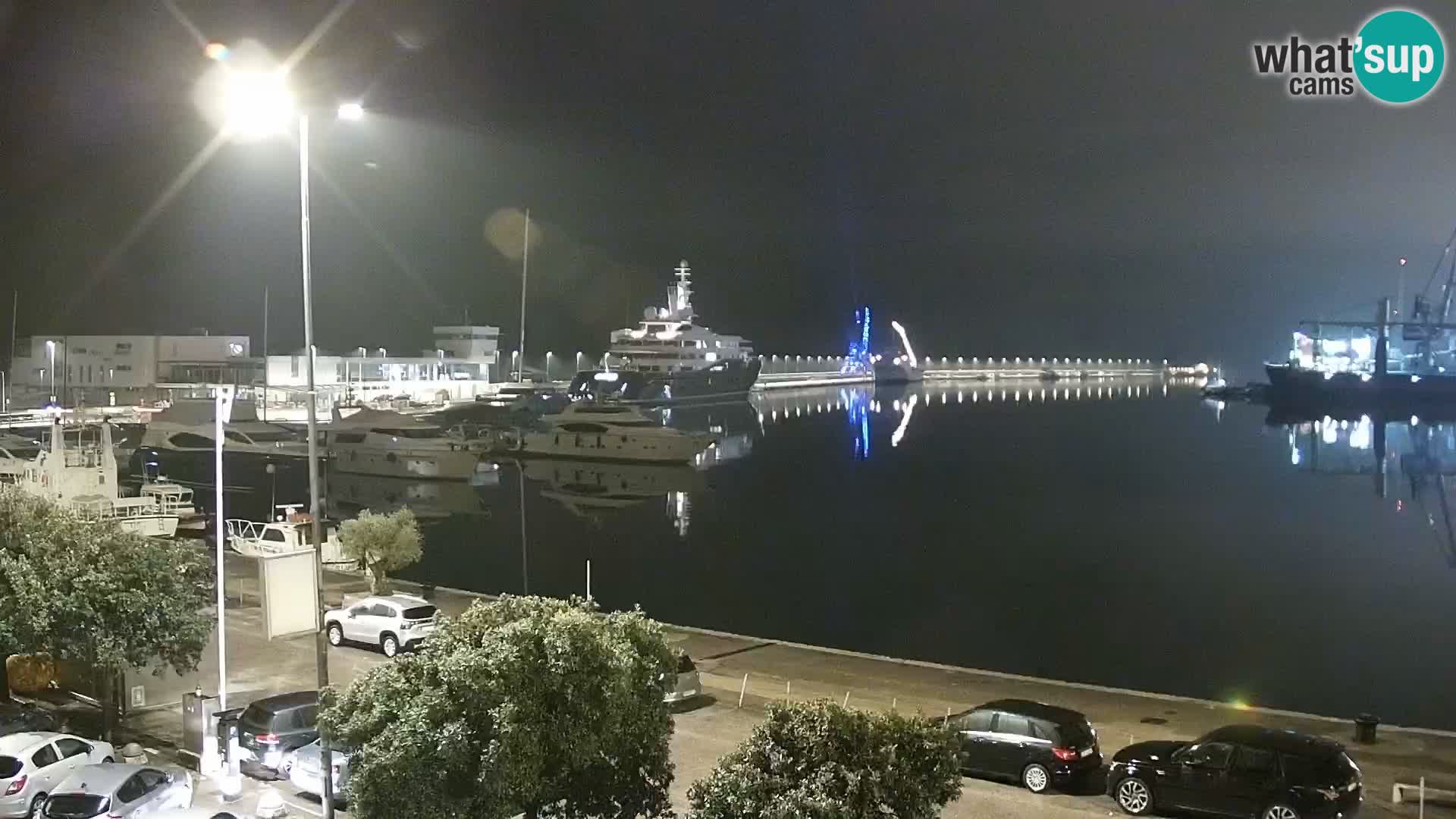 The Riva and Marina in Rijeka  – Live Webcam Croatia