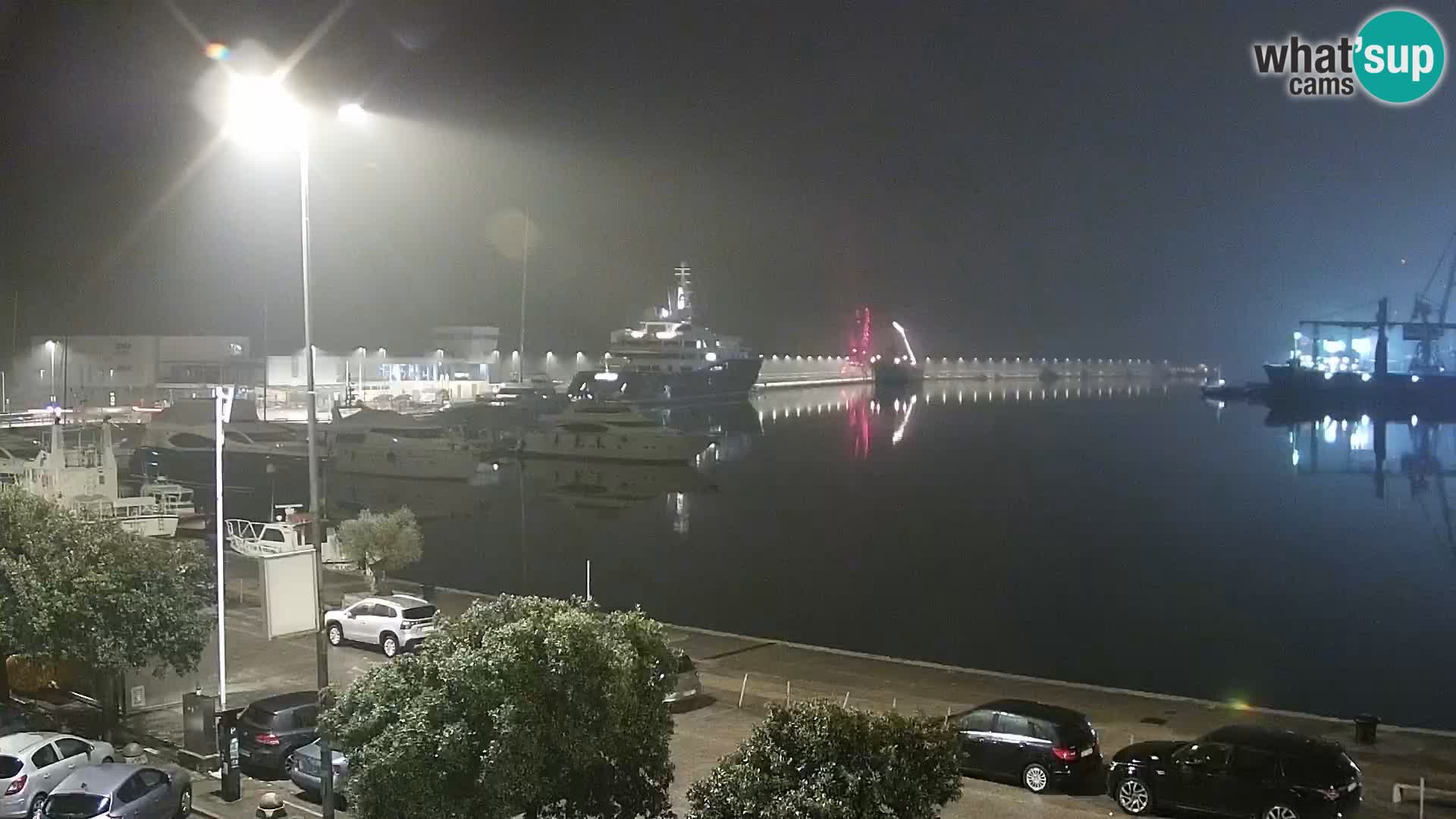 The Riva and Marina in Rijeka  – Live Webcam Croatia