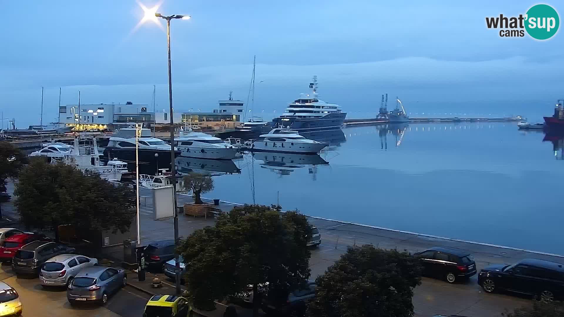 Die Riva und Marina in Rijeka – Live Webcam Kroatien