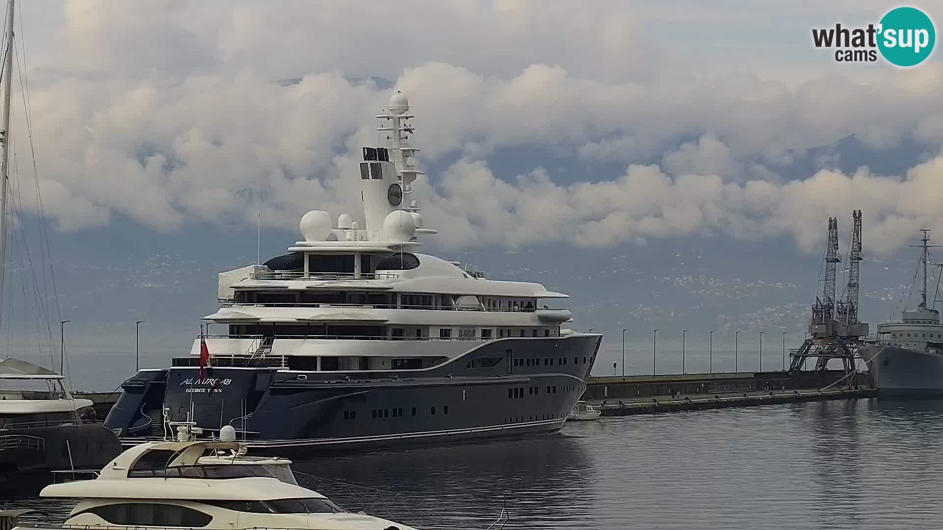 Die Riva und Marina in Rijeka – Live Webcam Kroatien