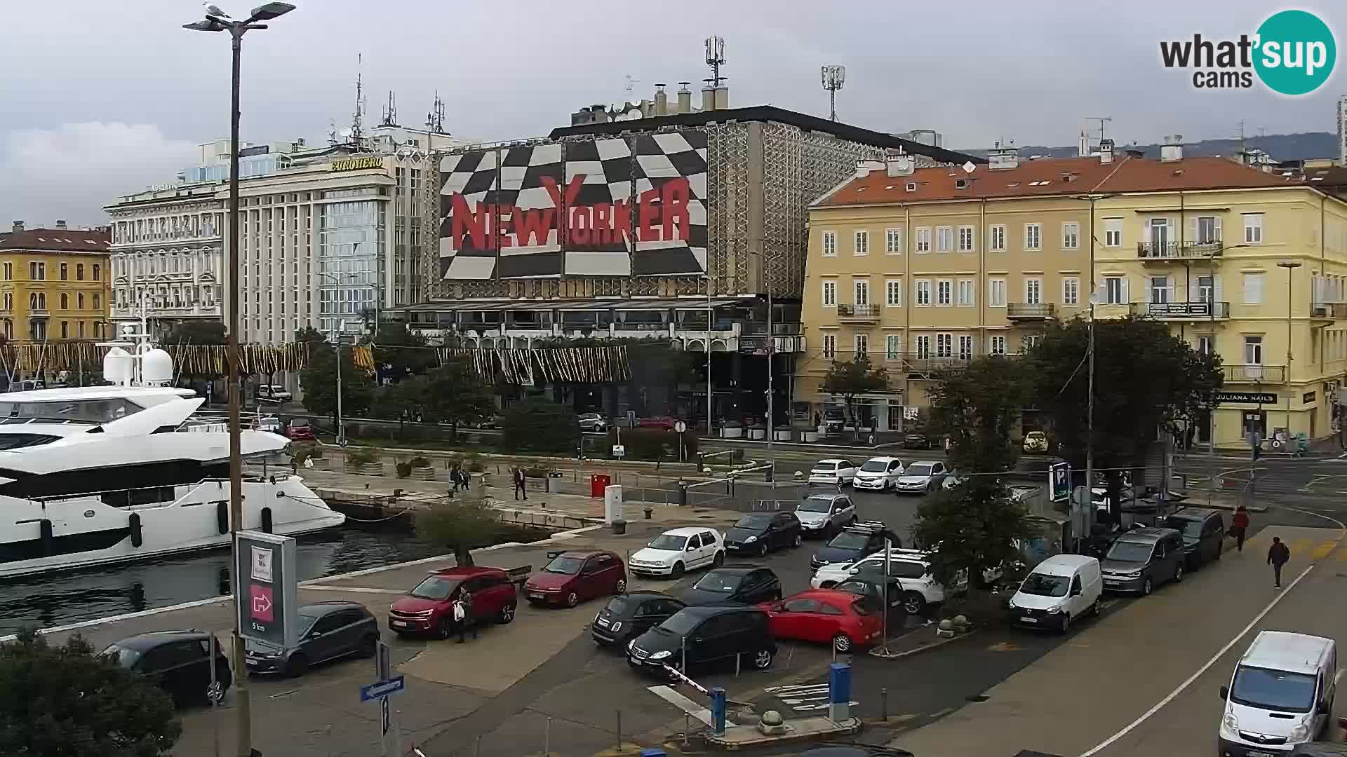 Die Riva und Marina in Rijeka – Live Webcam Kroatien