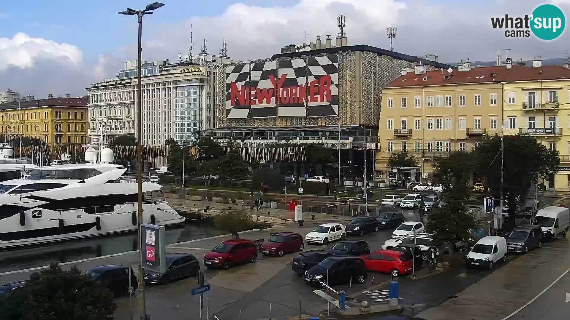 Die Riva und Marina in Rijeka – Live Webcam Kroatien