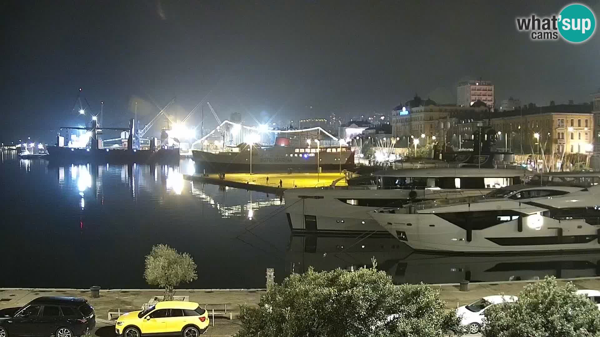 La Riva e la Marina a Rijeka (Fiume) – Live Webcam Croazia