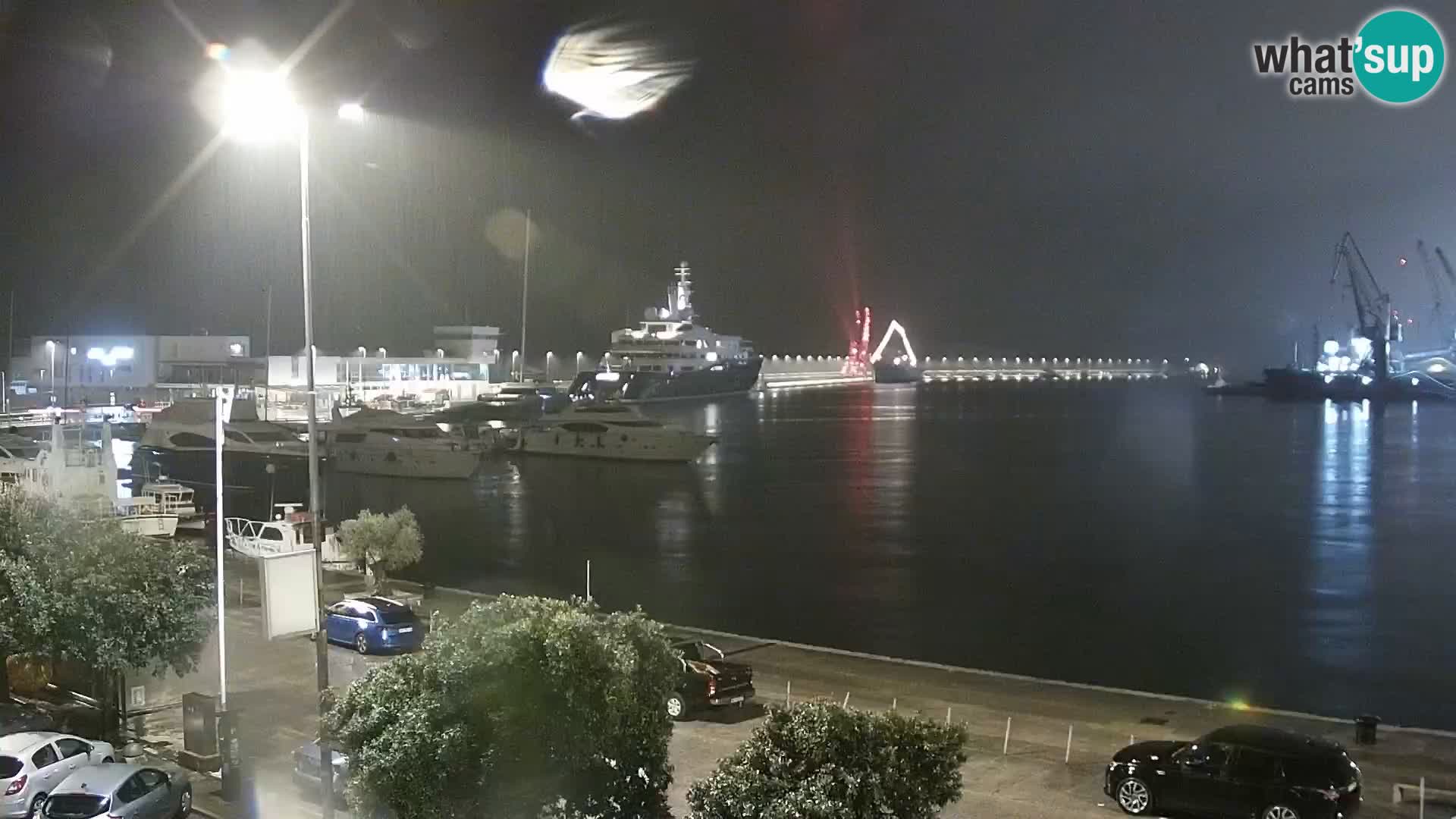 Die Riva und Marina in Rijeka – Live Webcam Kroatien