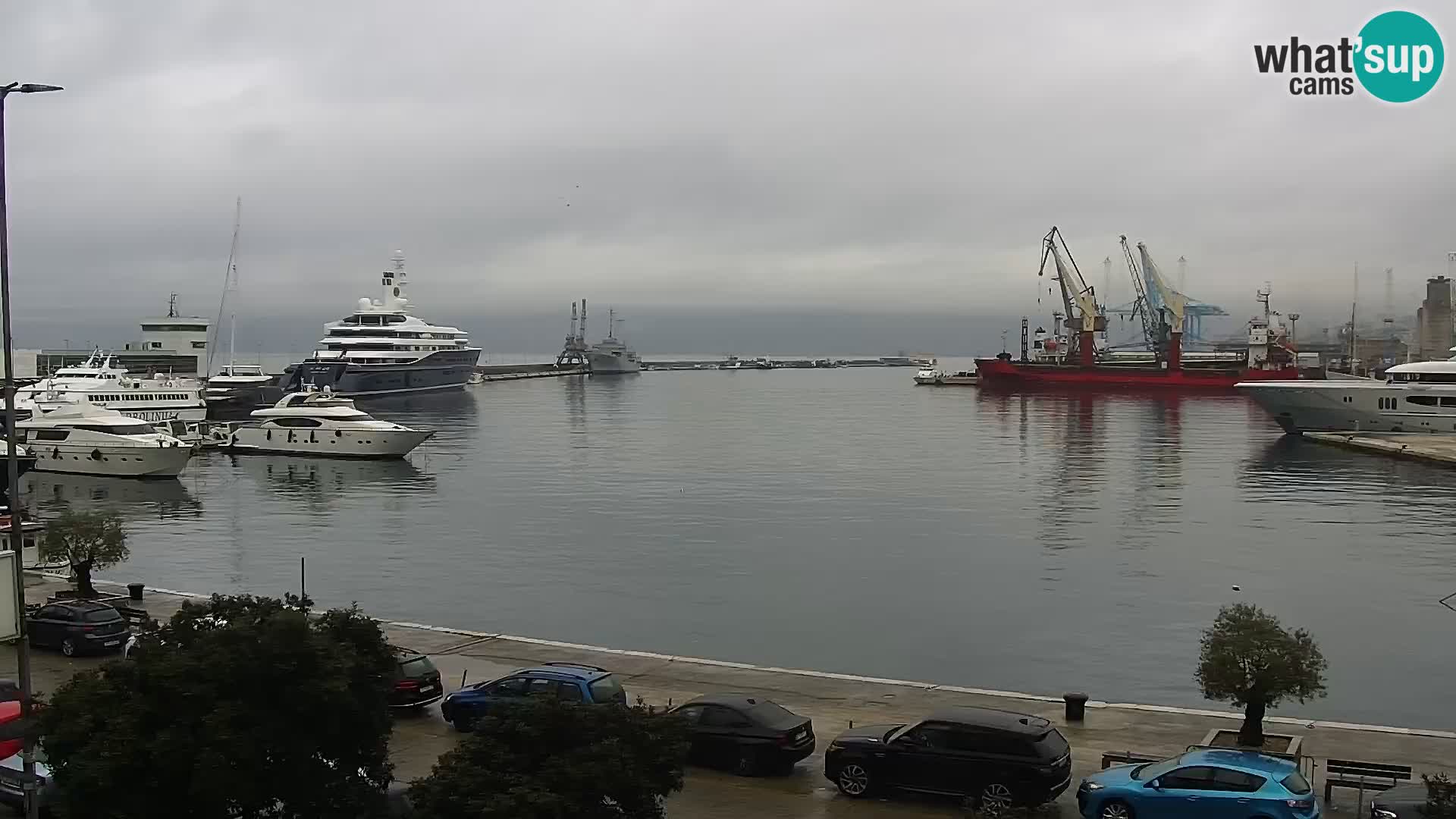 La Riva y Marina en Rijeka – Webcam en vivo Croacia