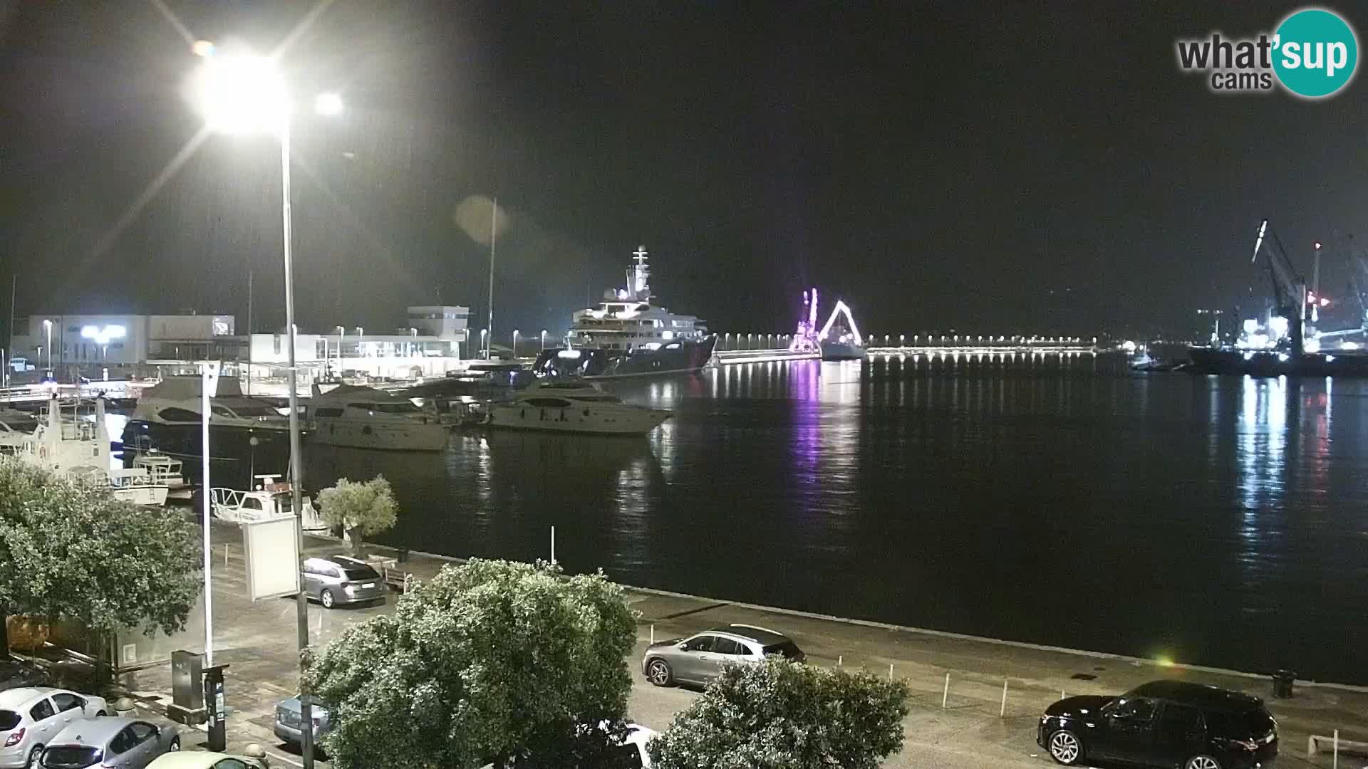 The Riva and Marina in Rijeka  – Live Webcam Croatia