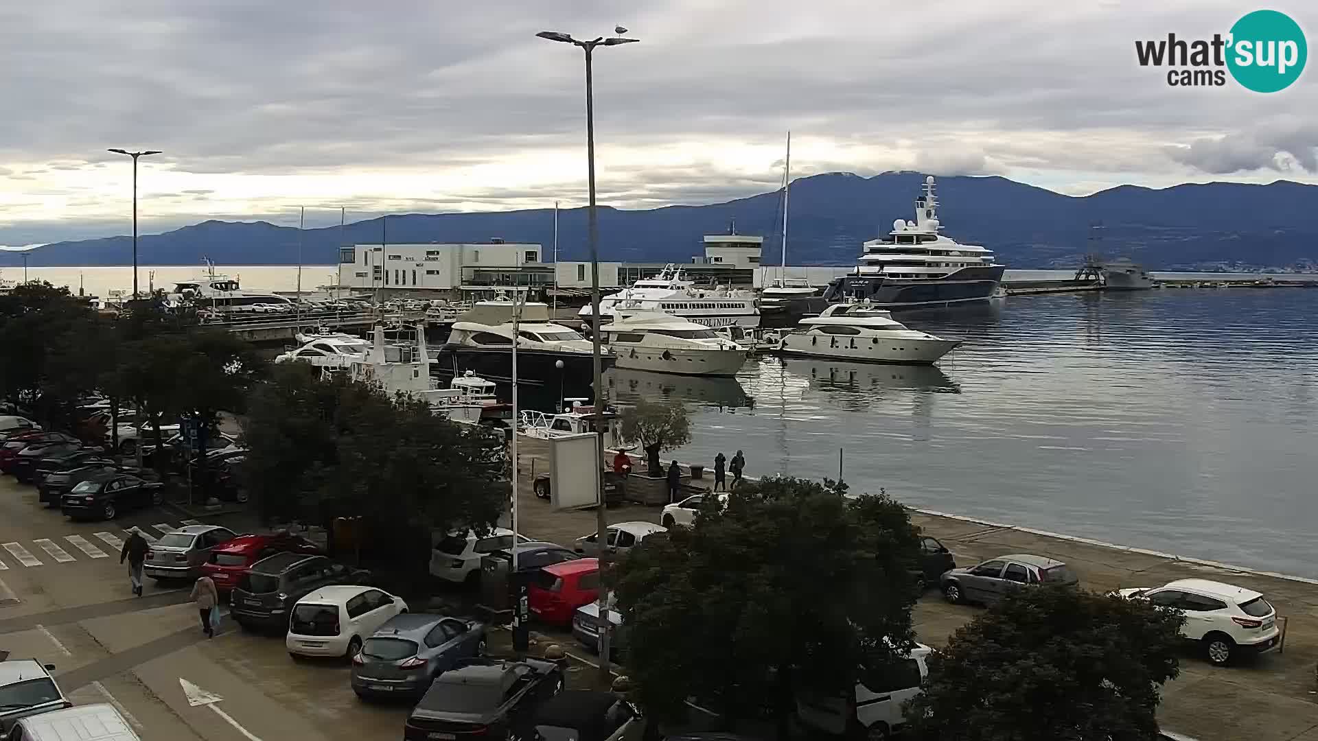 The Riva and Marina in Rijeka  – Live Webcam Croatia