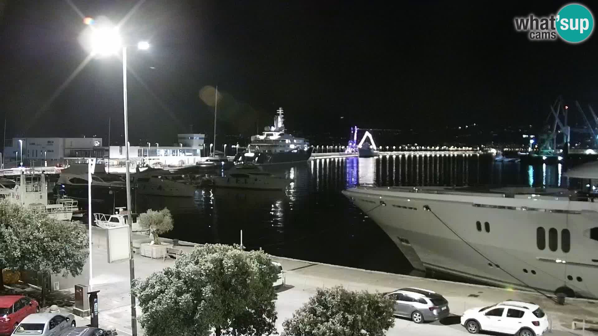 Die Riva und Marina in Rijeka – Live Webcam Kroatien