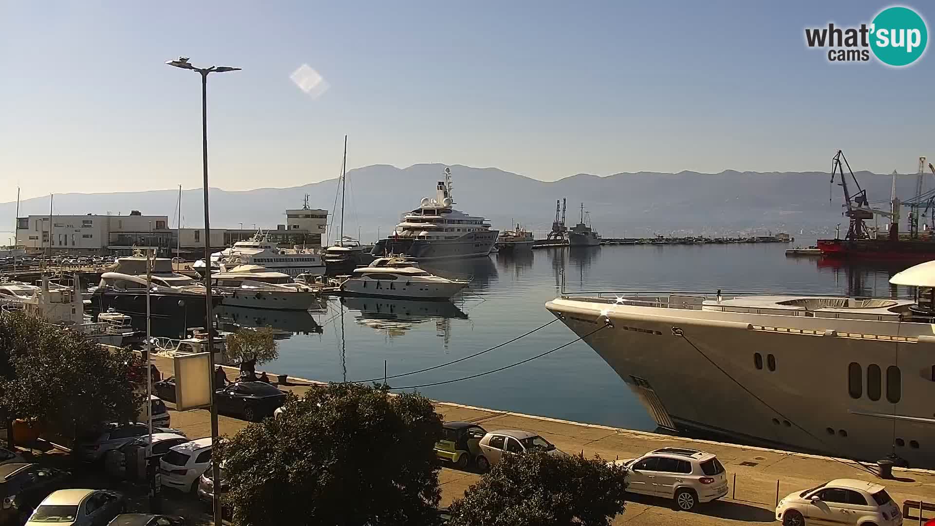 La Riva et Marina à Rijeka – Live Webcam Croatie