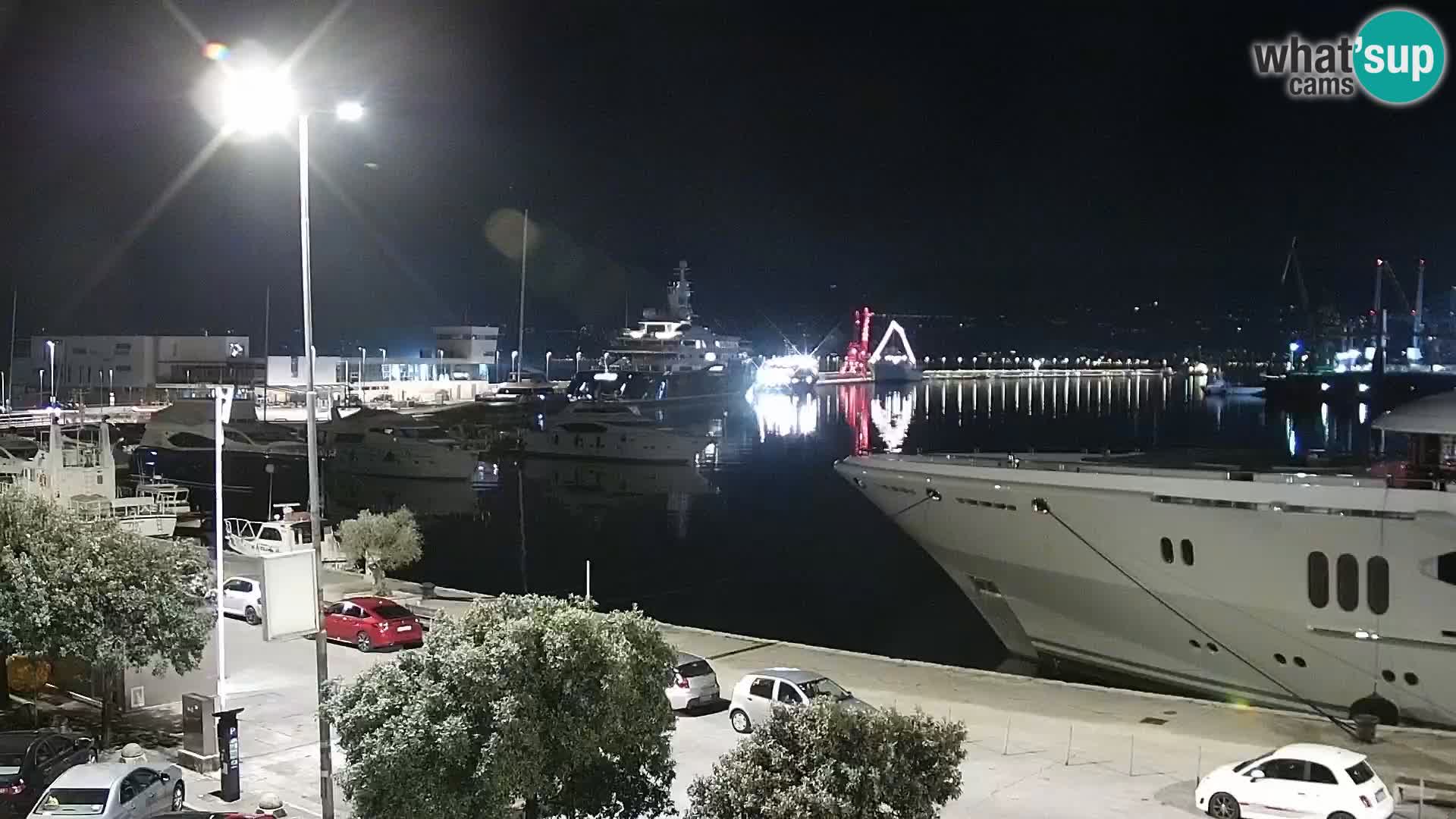 La Riva et Marina à Rijeka – Live Webcam Croatie