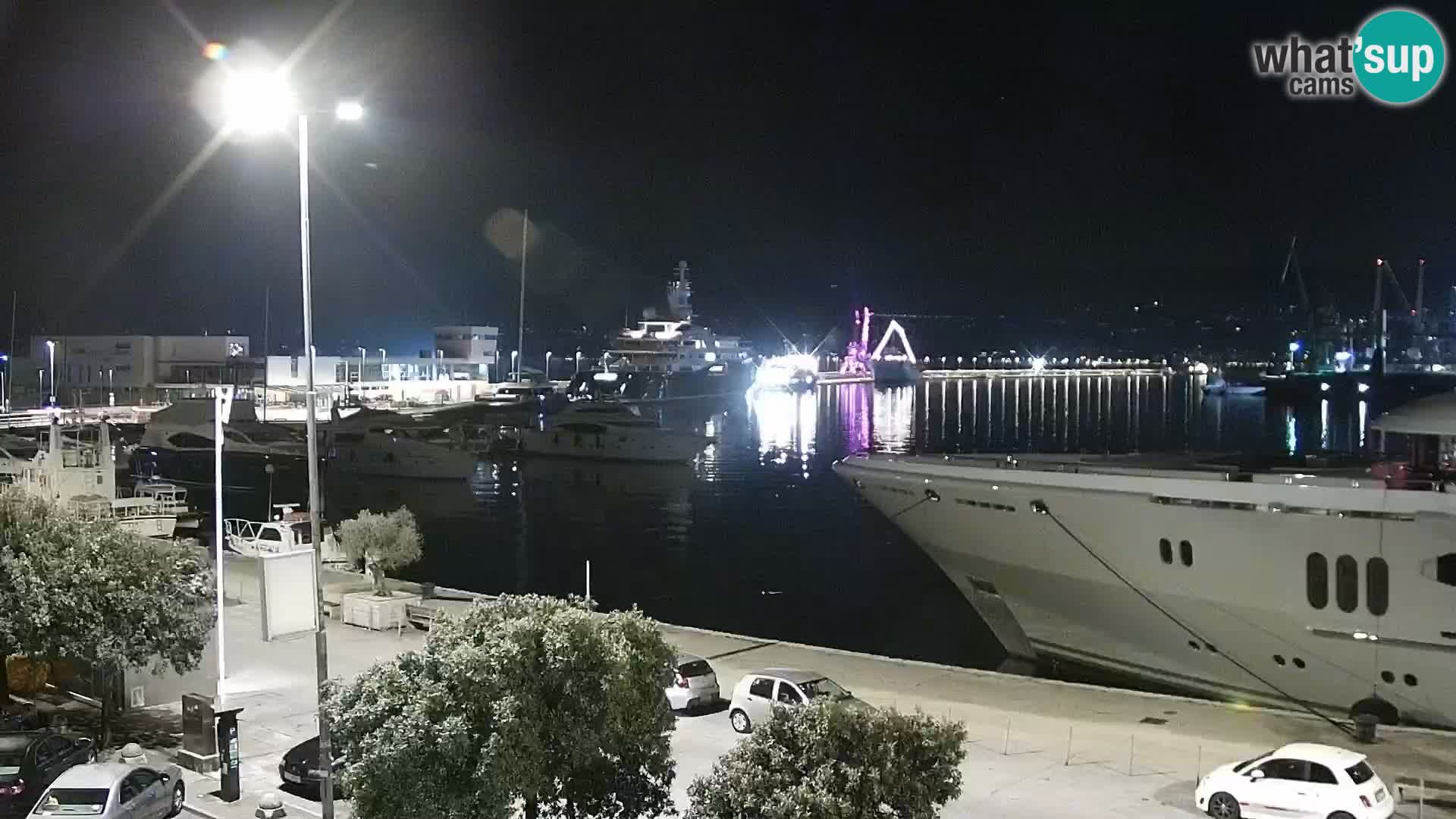 The Riva and Marina in Rijeka  – Live Webcam Croatia