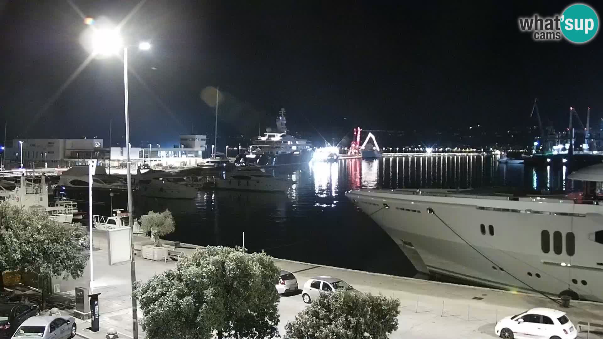 The Riva and Marina in Rijeka  – Live Webcam Croatia