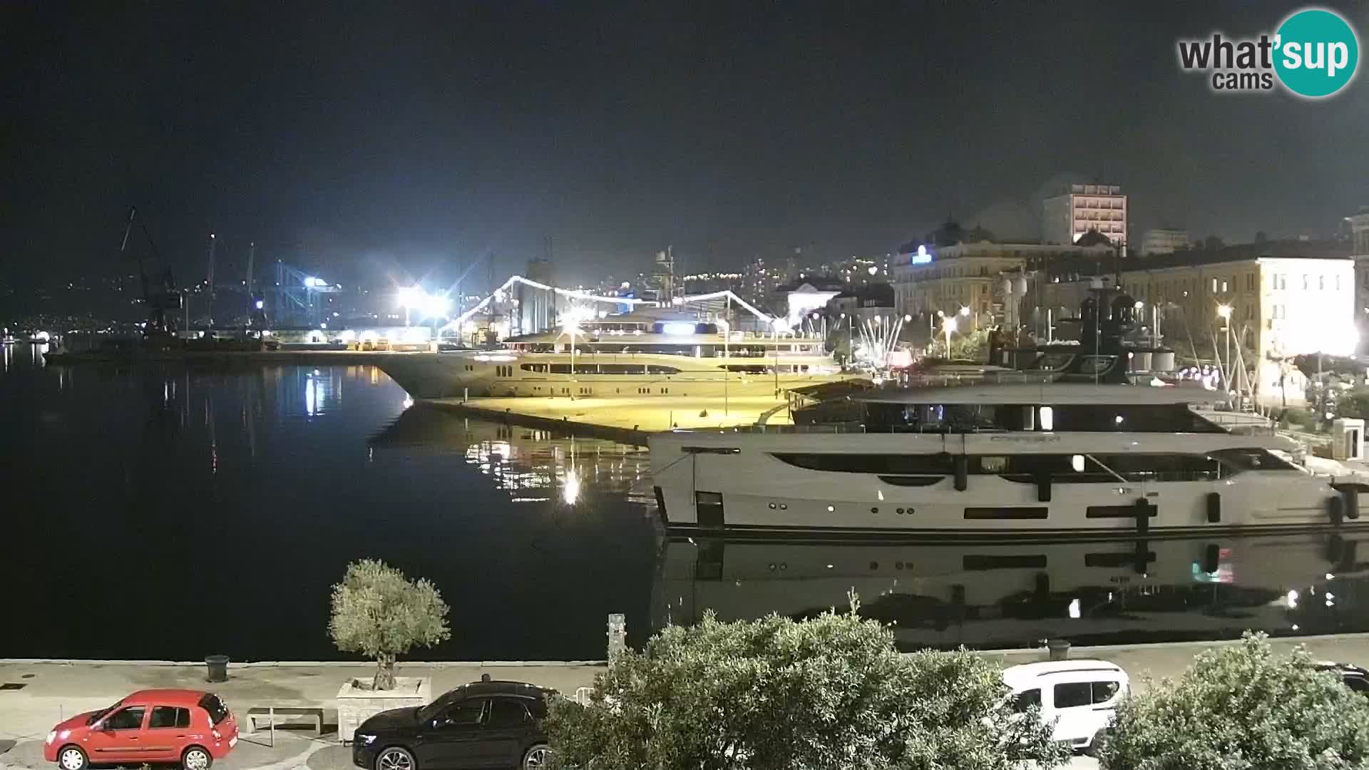 La Riva e la Marina a Rijeka (Fiume) – Live Webcam Croazia