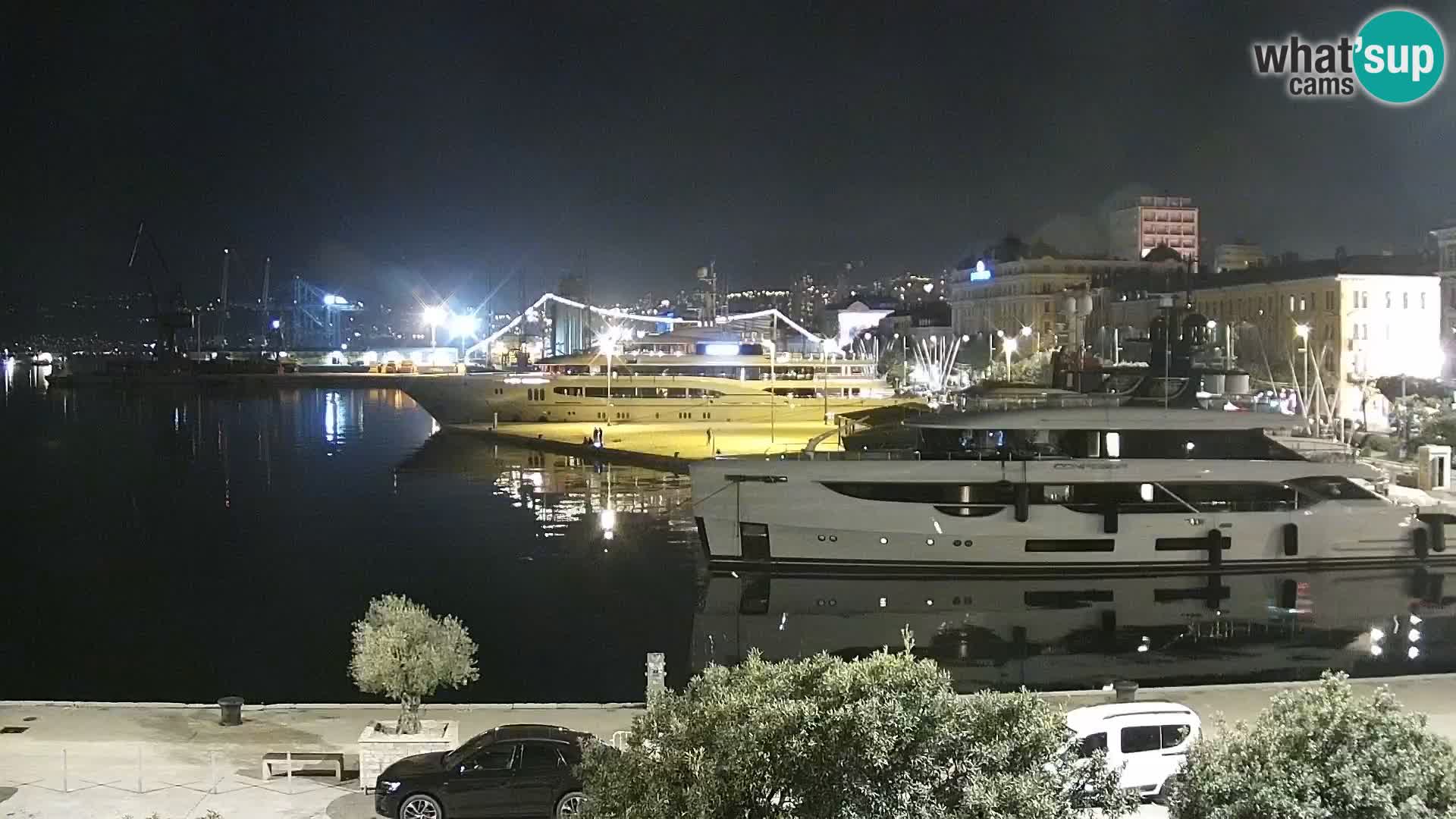 La Riva e la Marina a Rijeka (Fiume) – Live Webcam Croazia