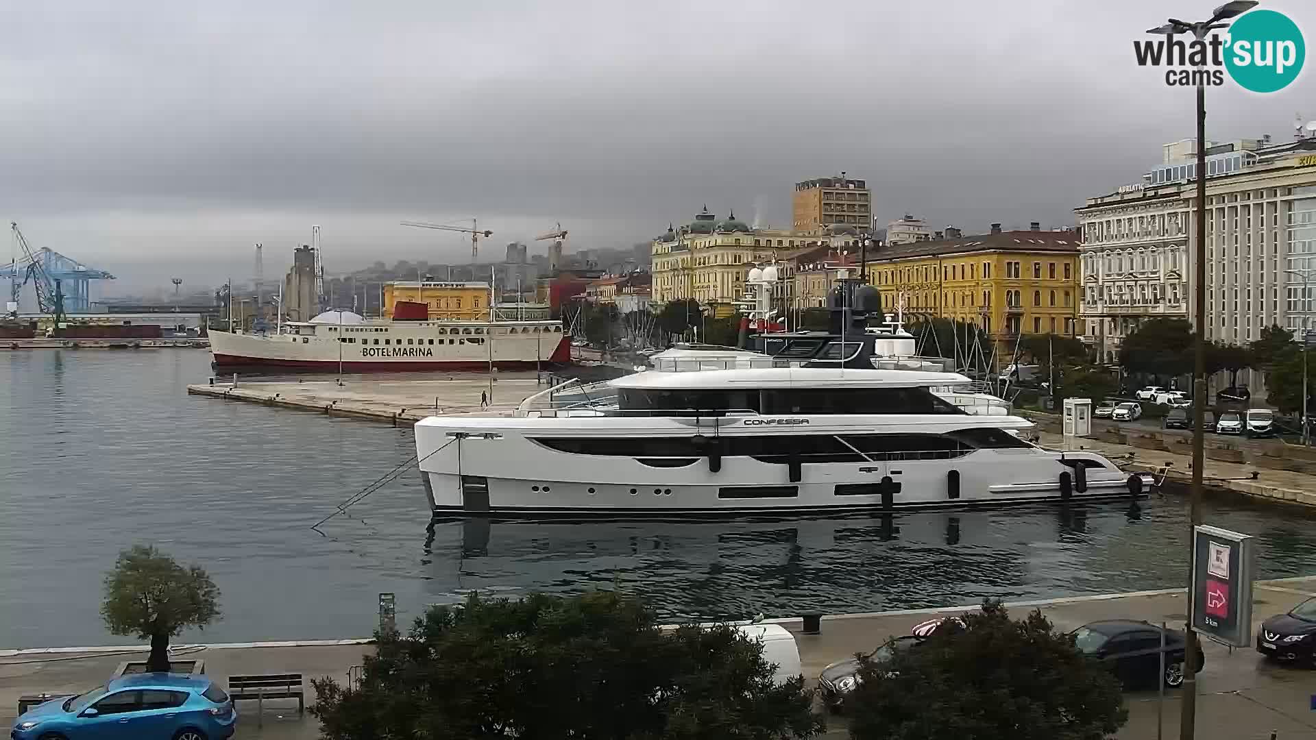 The Riva and Marina in Rijeka  – Live Webcam Croatia