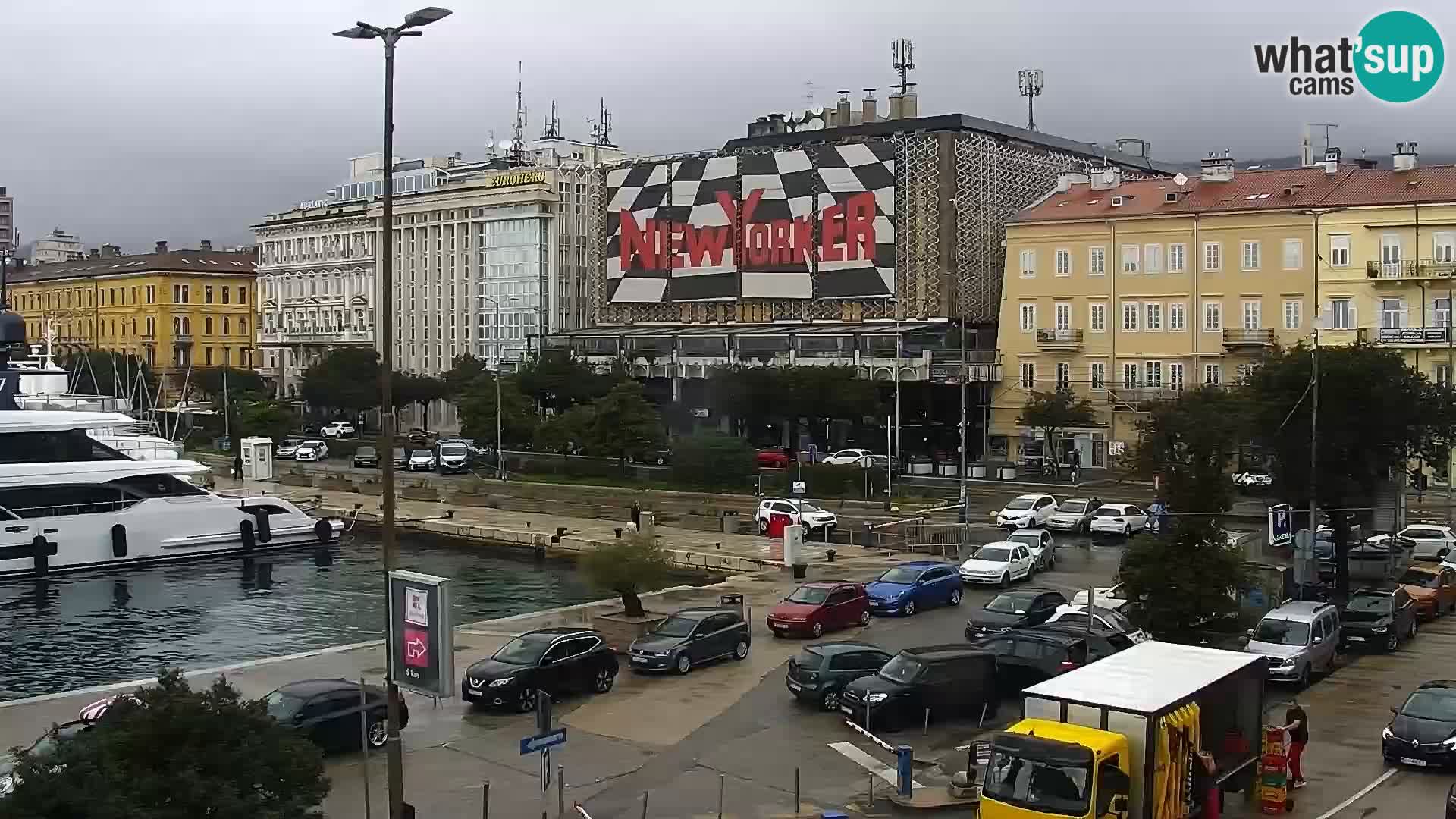 The Riva and Marina in Rijeka  – Live Webcam Croatia