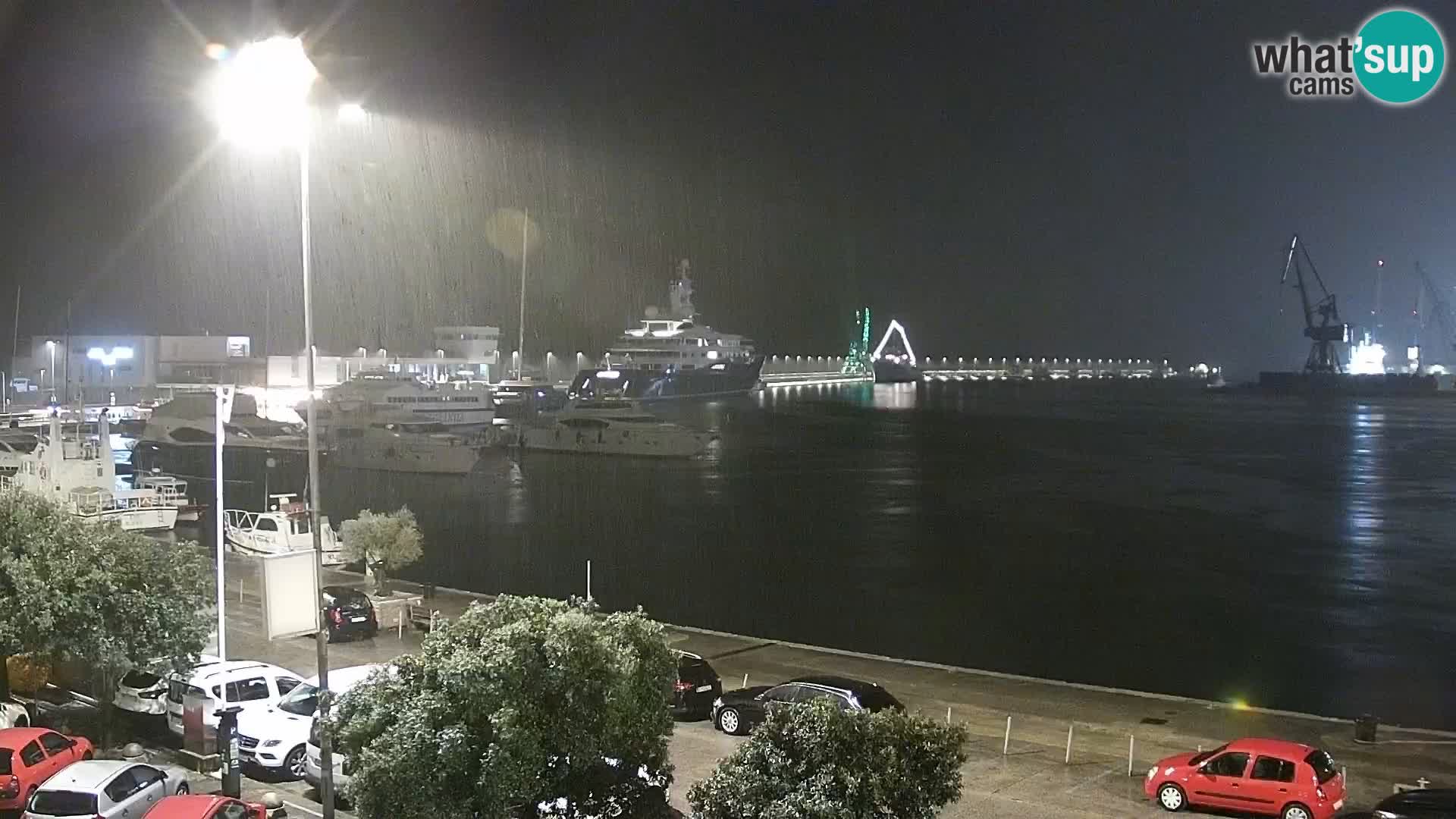 La Riva y Marina en Rijeka – Webcam en vivo Croacia