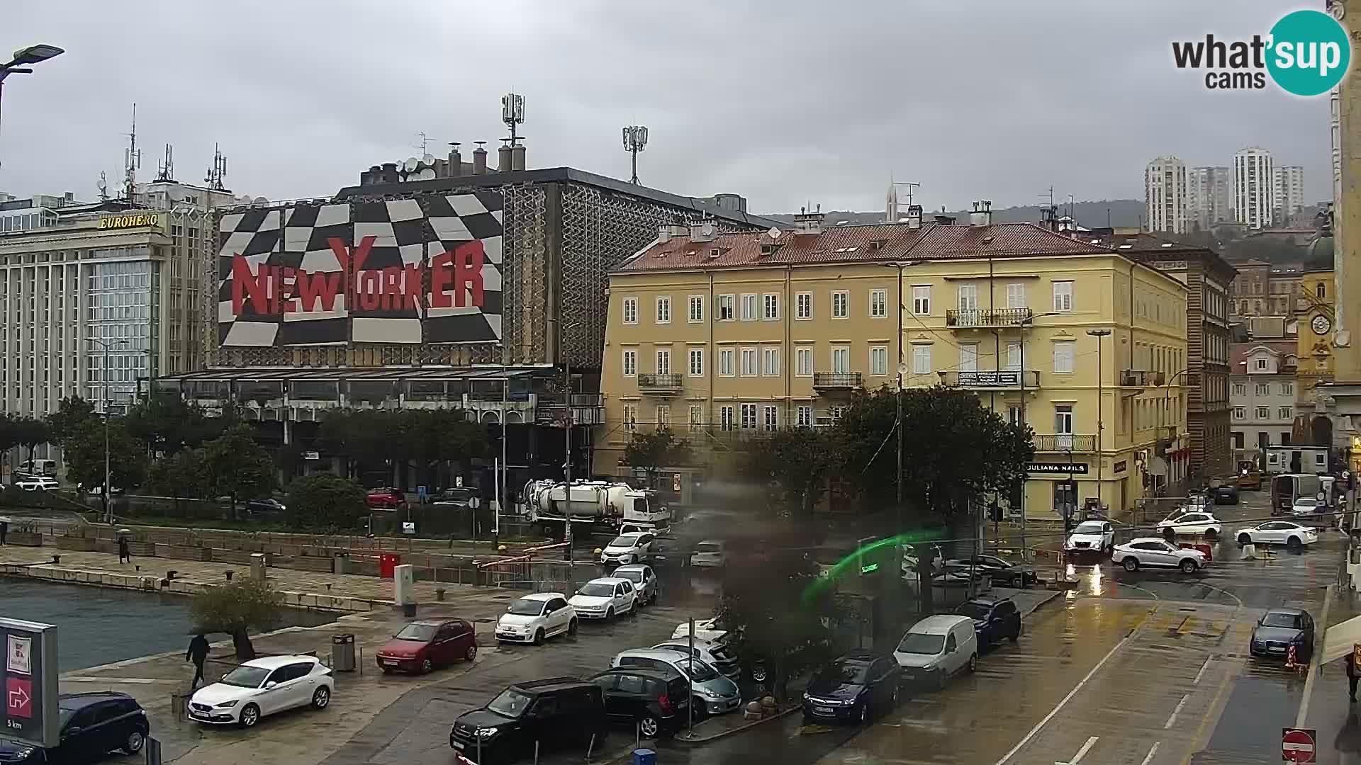 Die Riva und Marina in Rijeka – Live Webcam Kroatien