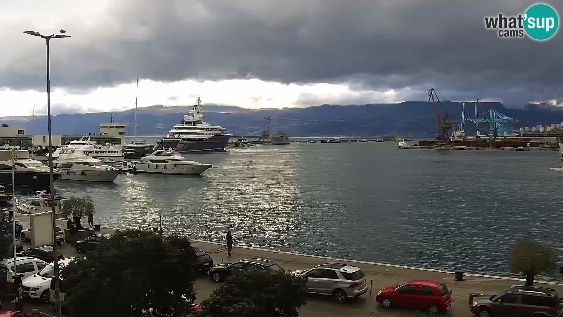 La Riva e la Marina a Rijeka (Fiume) – Live Webcam Croazia