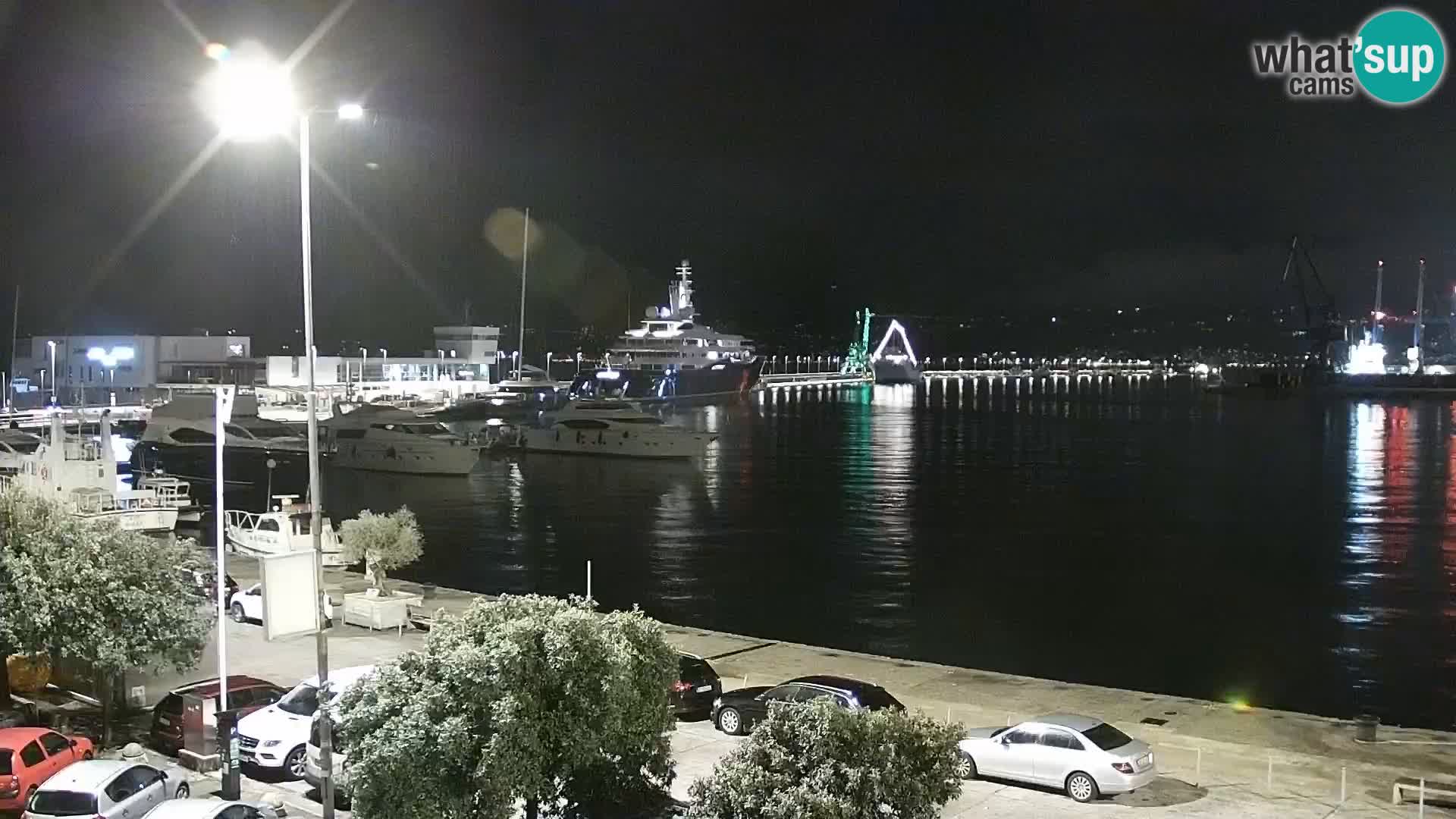 La Riva e la Marina a Rijeka (Fiume) – Live Webcam Croazia