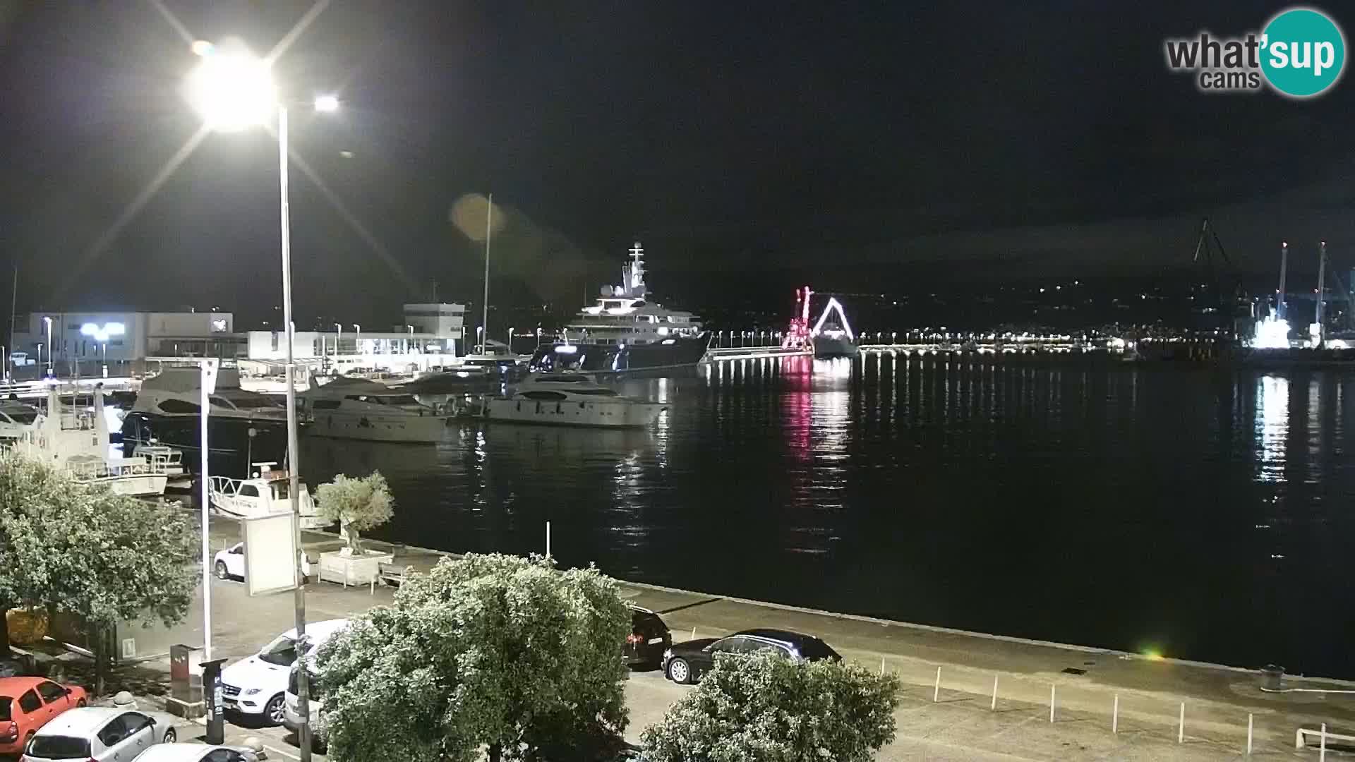 Die Riva und Marina in Rijeka – Live Webcam Kroatien