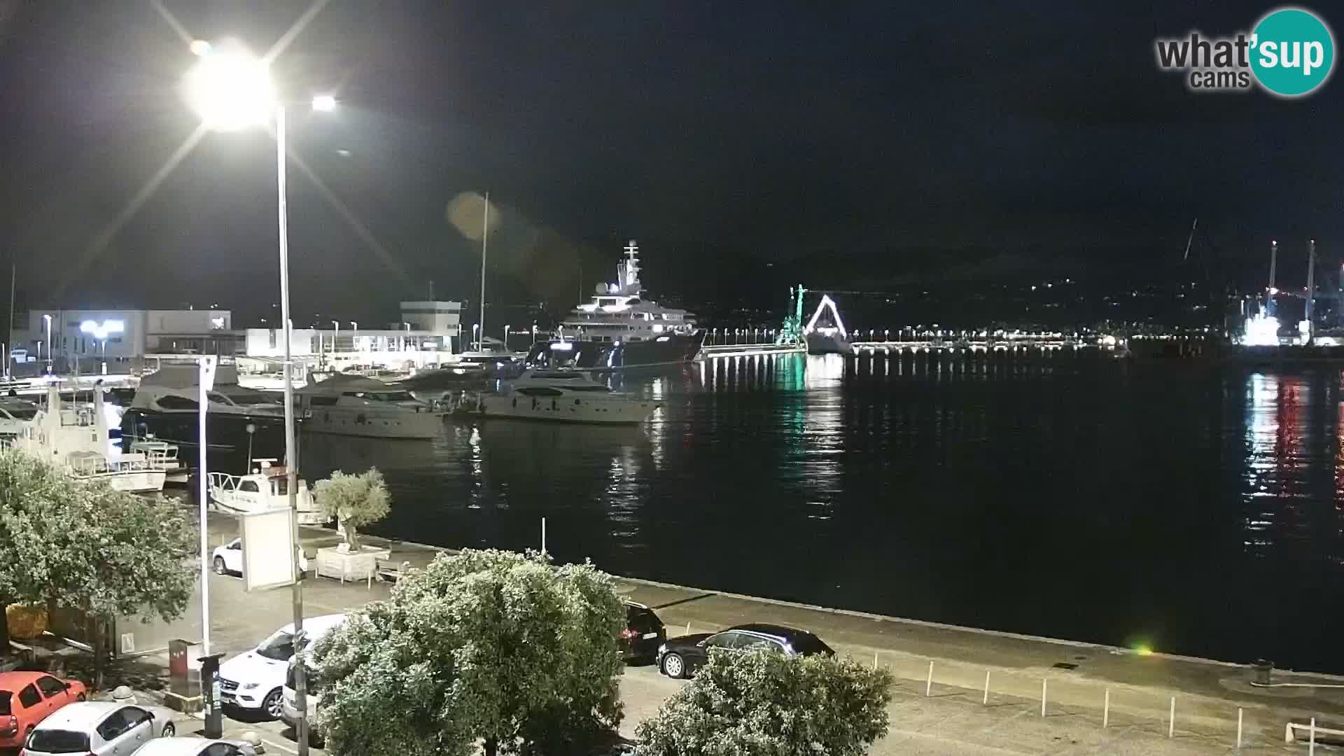 La Riva e la Marina a Rijeka (Fiume) – Live Webcam Croazia