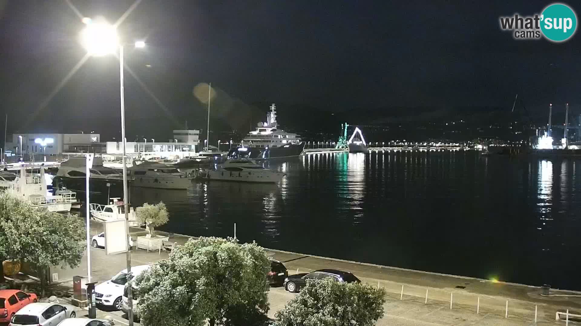 La Riva y Marina en Rijeka – Webcam en vivo Croacia