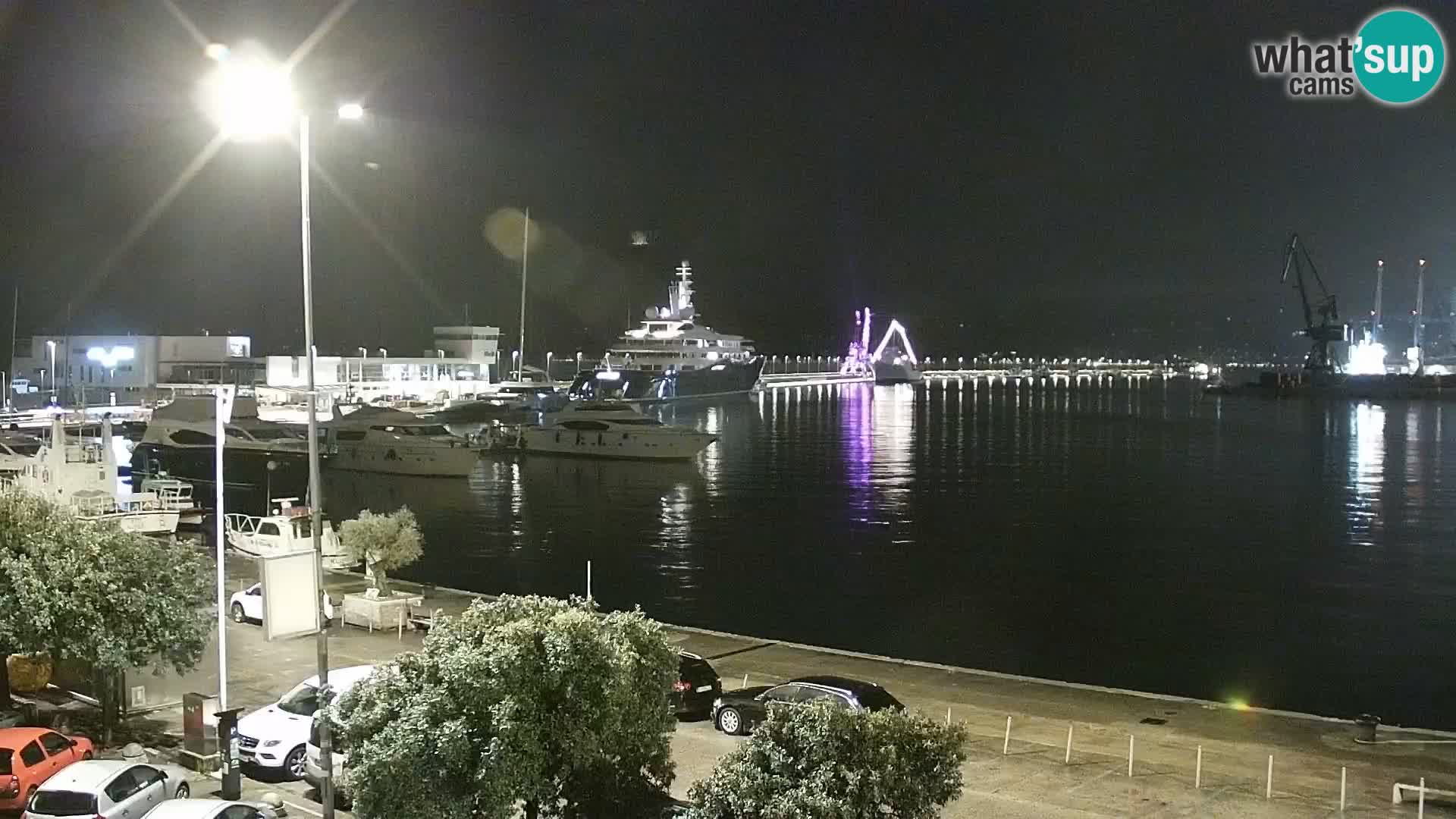 La Riva y Marina en Rijeka – Webcam en vivo Croacia