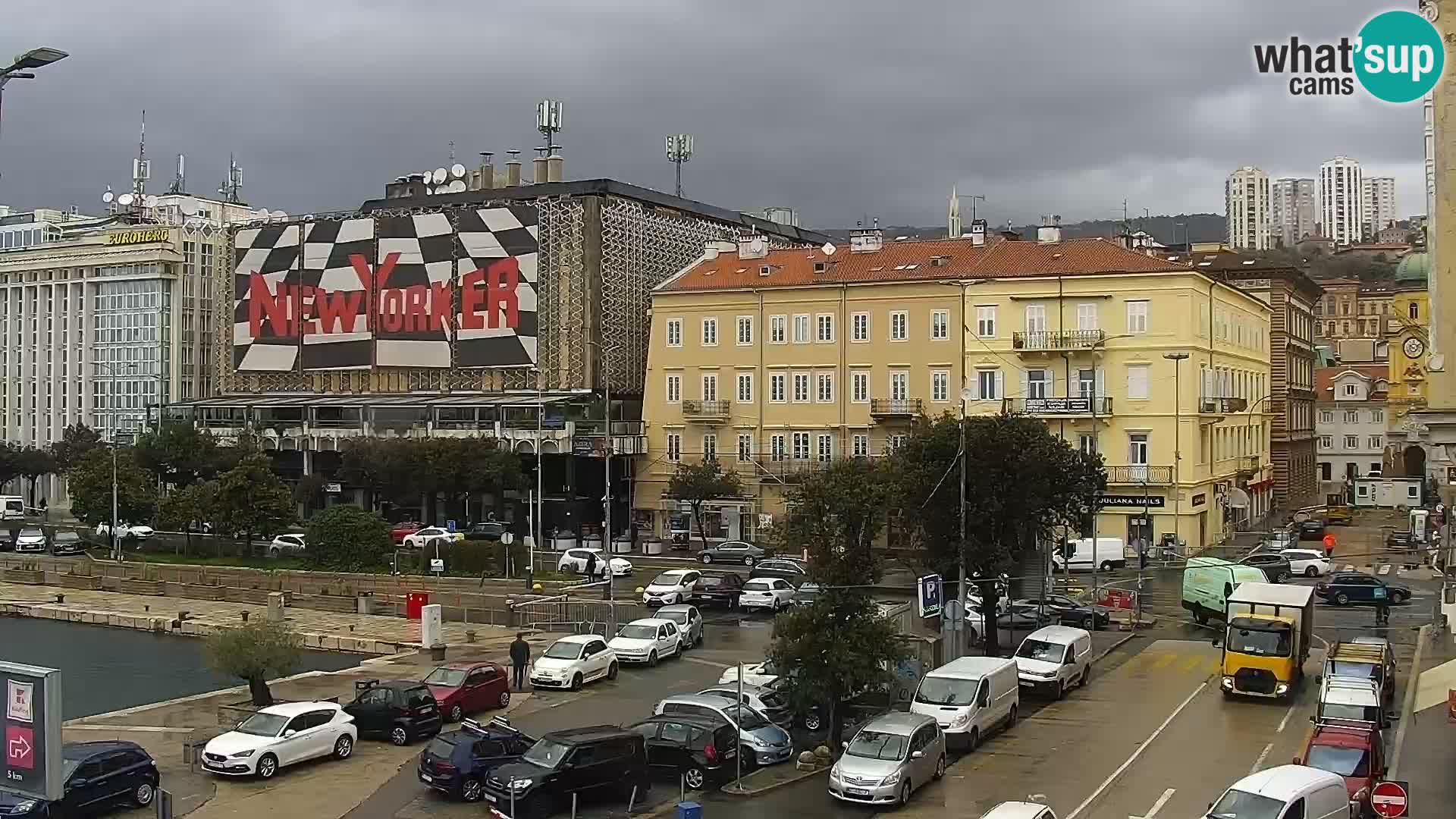 Die Riva und Marina in Rijeka – Live Webcam Kroatien