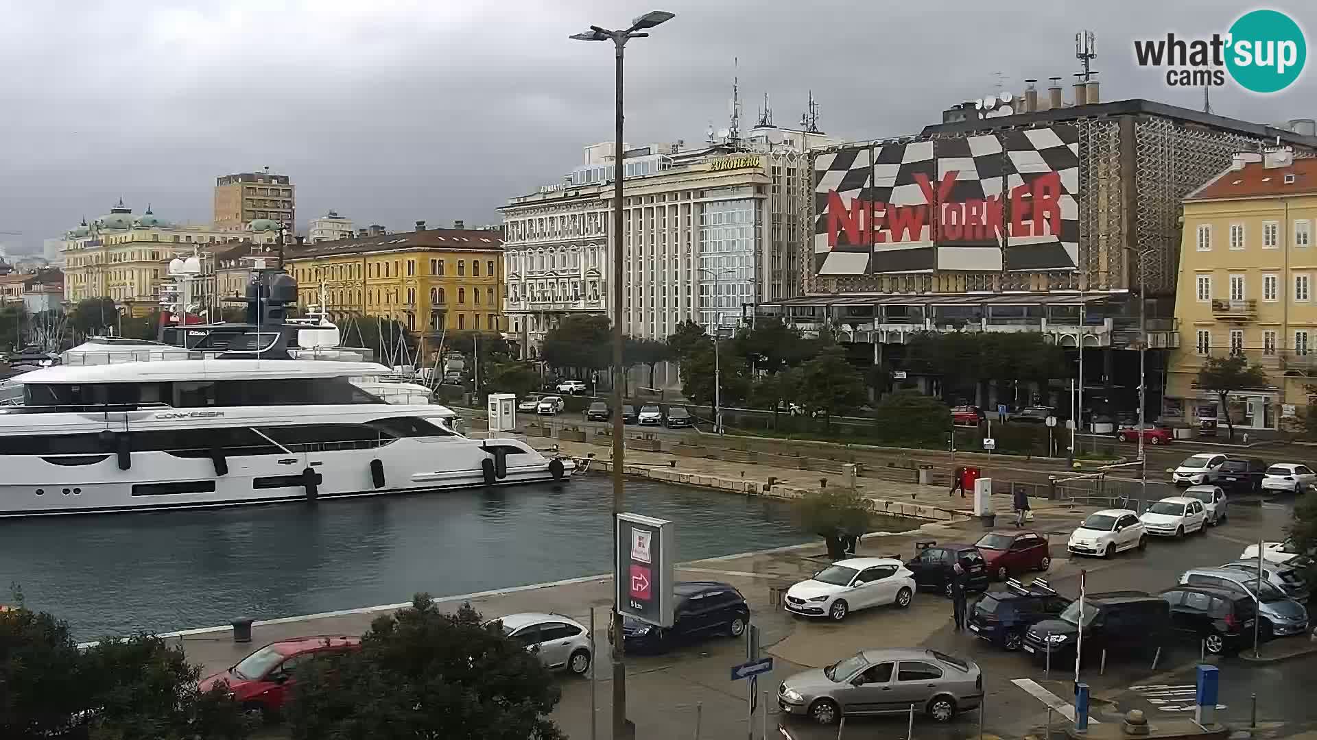 Die Riva und Marina in Rijeka – Live Webcam Kroatien