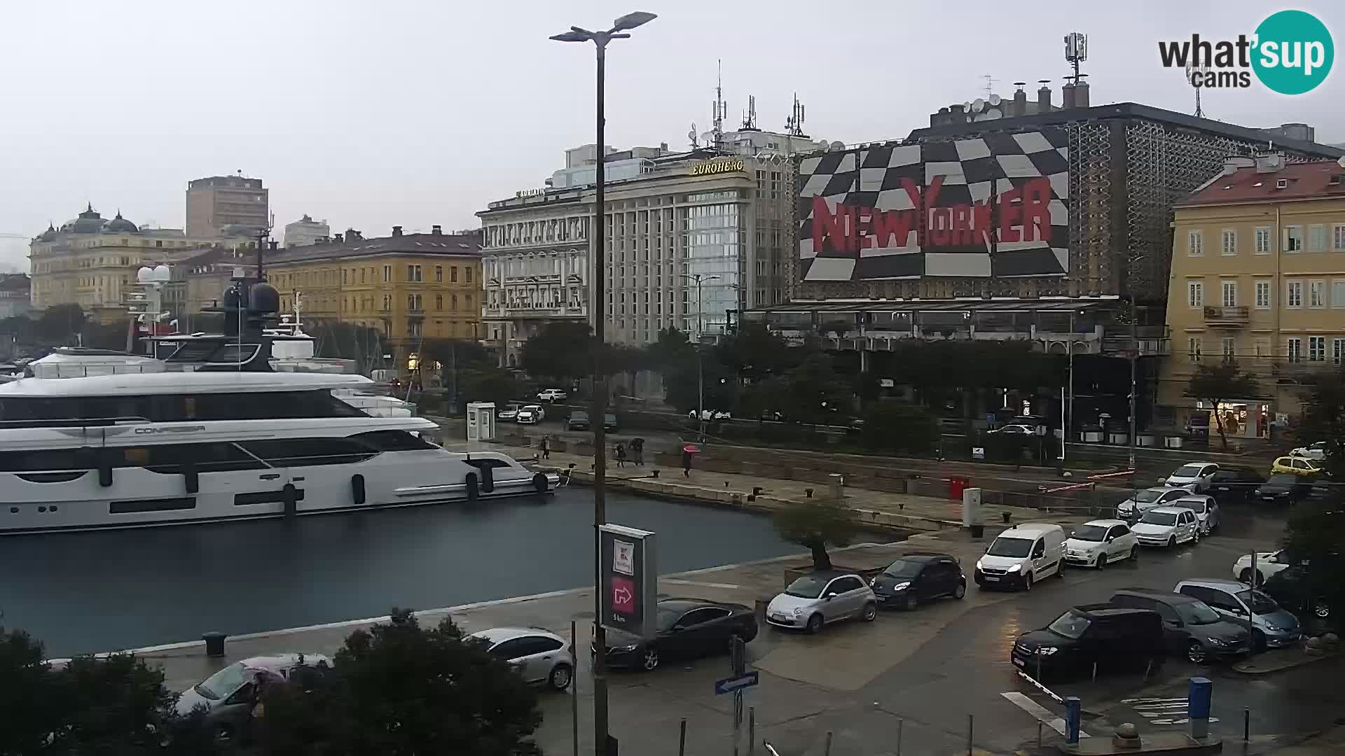 The Riva and Marina in Rijeka  – Live Webcam Croatia