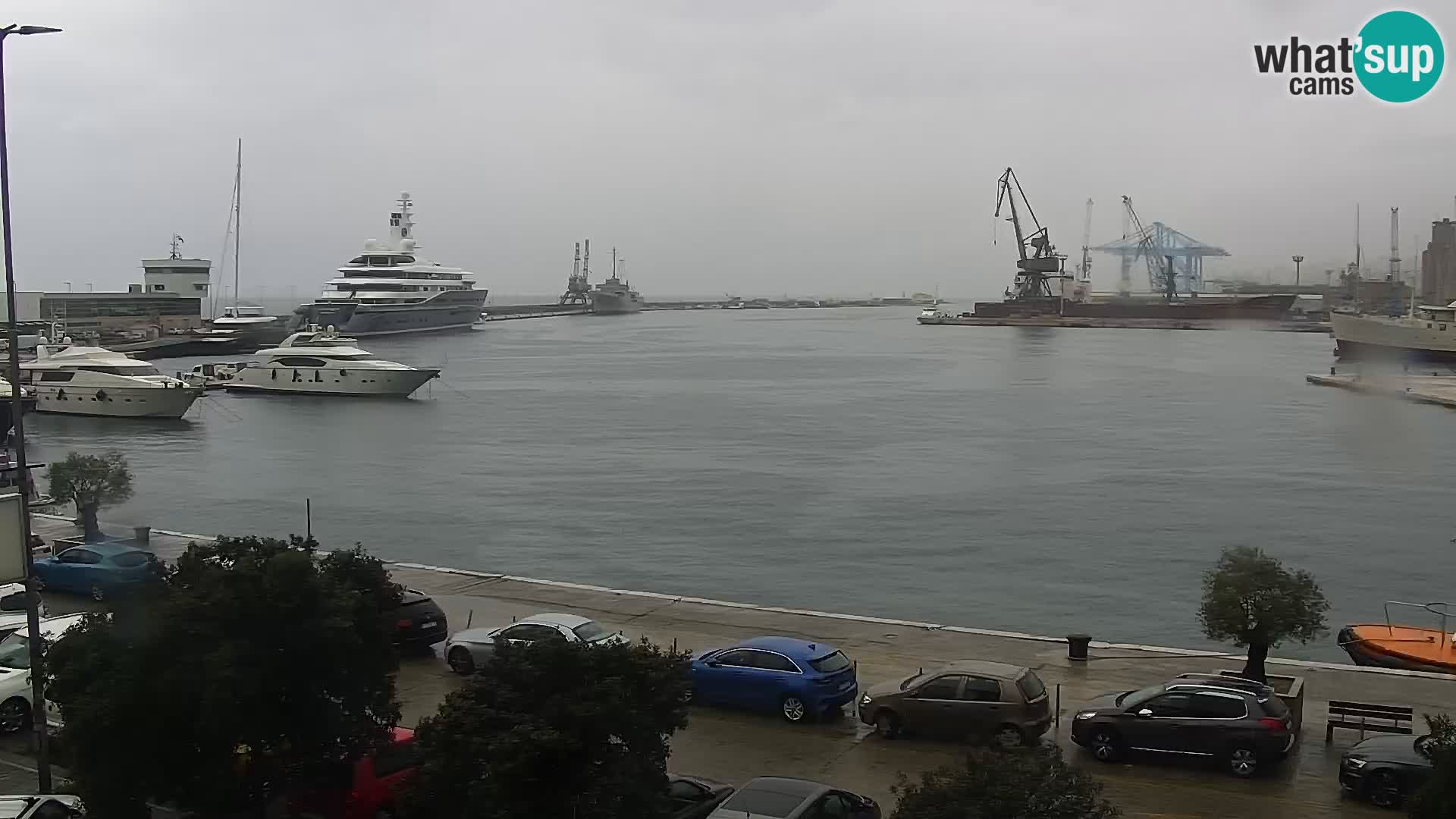 The Riva and Marina in Rijeka  – Live Webcam Croatia