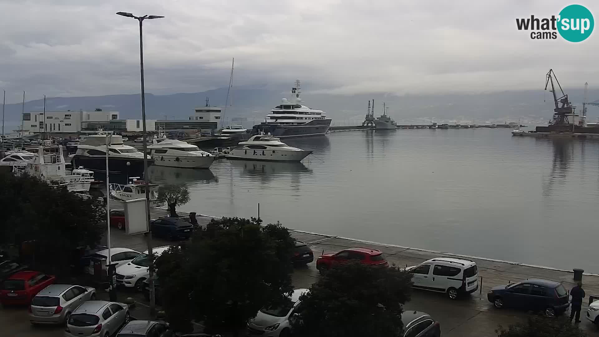 The Riva and Marina in Rijeka  – Live Webcam Croatia